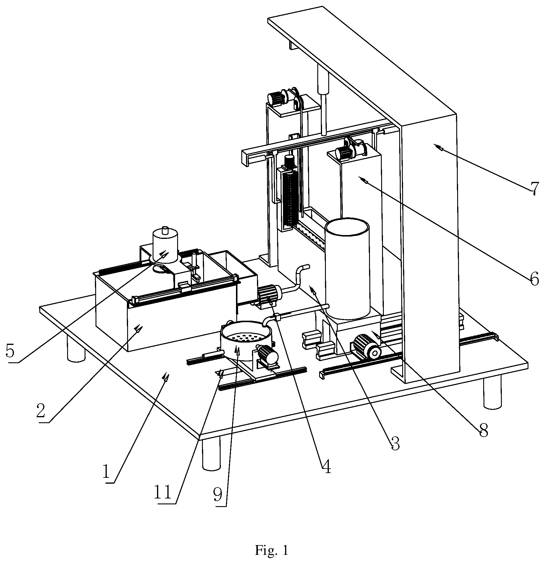 Patent US12552684 Figure 1 – Sewage purification treatment apparatus capable of being assembled in prefabricated way