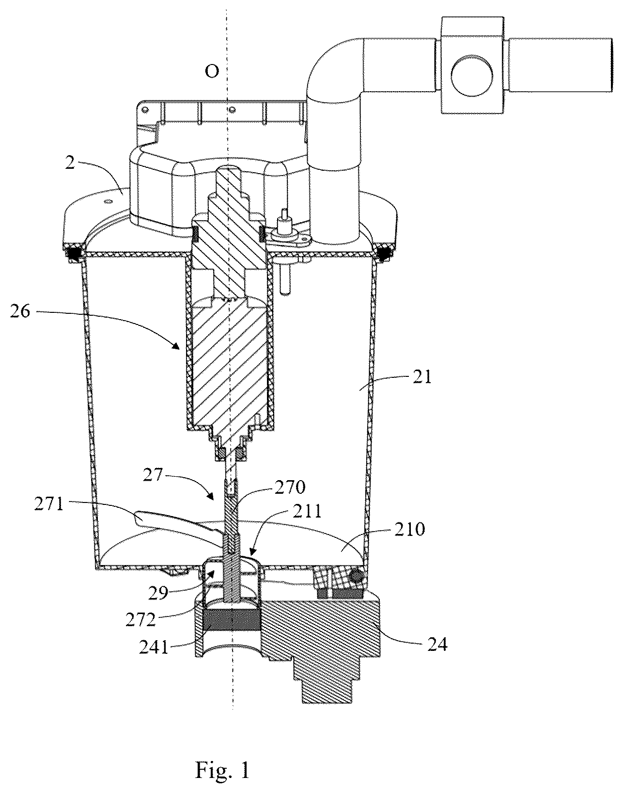Patent US12552687 — Wastewater treatment device, docking station and cleaning system — Figure 1
