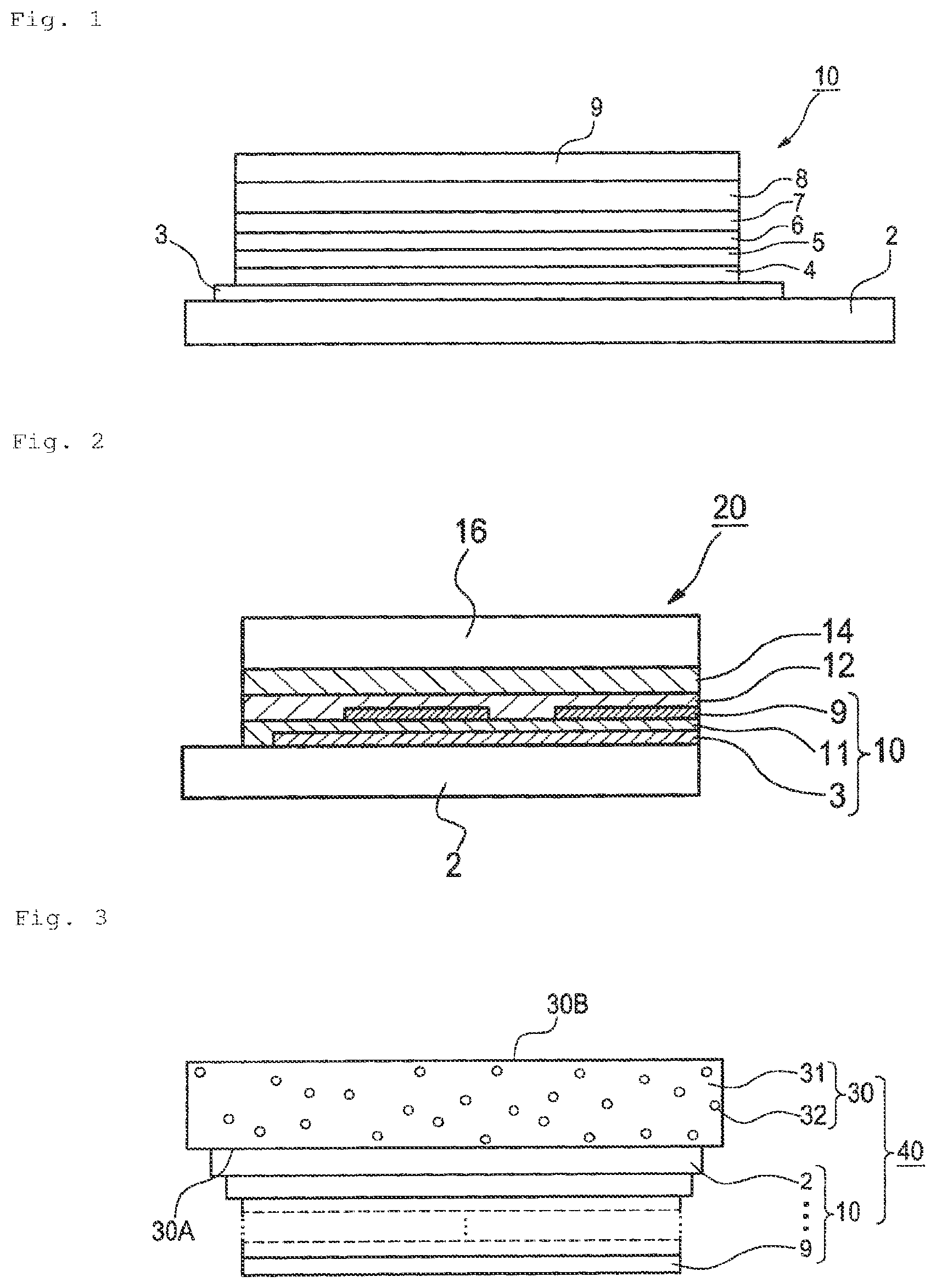 Patent US12552803 — Organic electroluminescent element, material for organic electroluminescent element, light emitting device, display device and lighting device each using said element, and compound used for said element — Figure 1