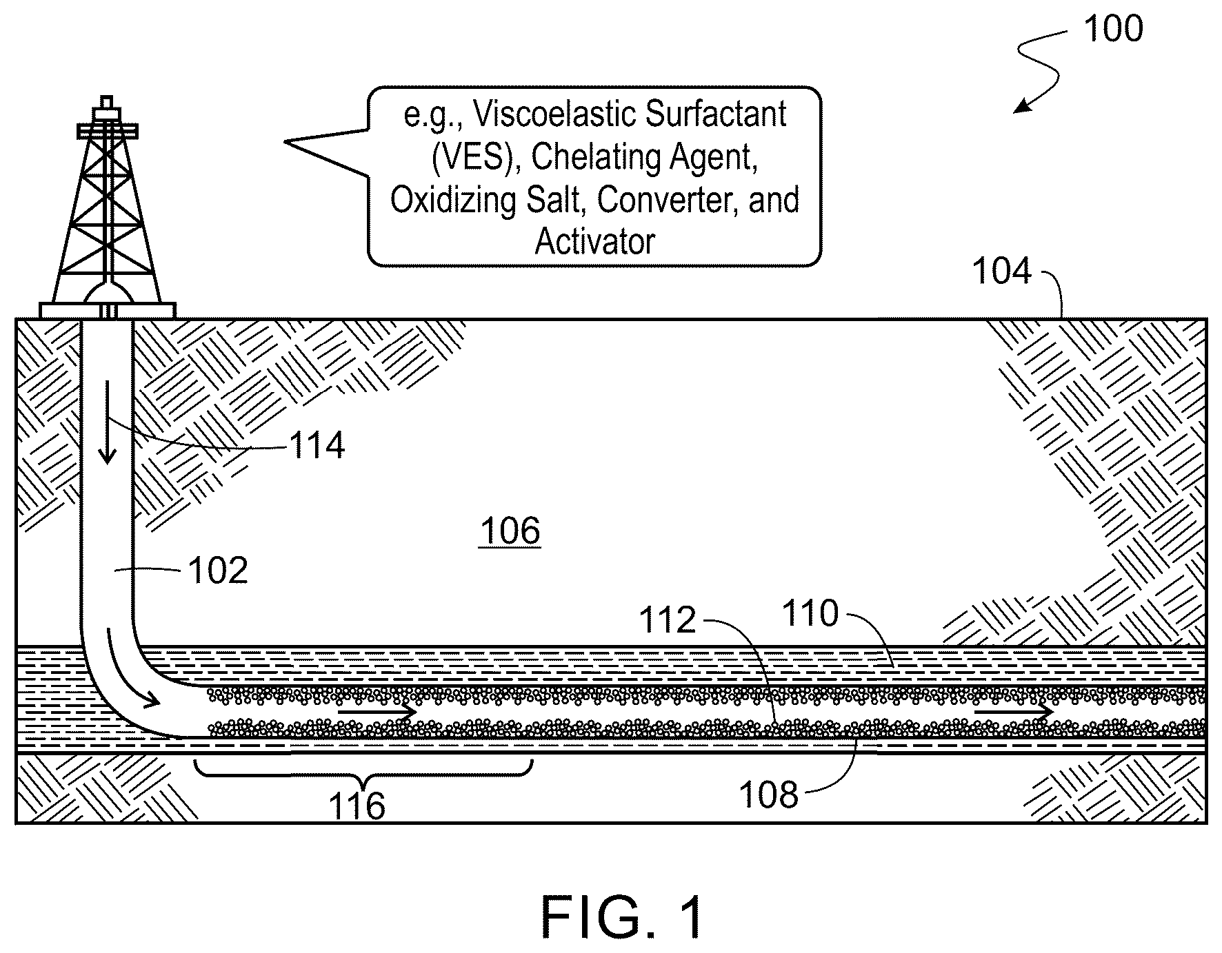Patent US12552981 — Filter cake removal treatment fluid with chelating agent and viscoelastic surfactant — Figure 1
