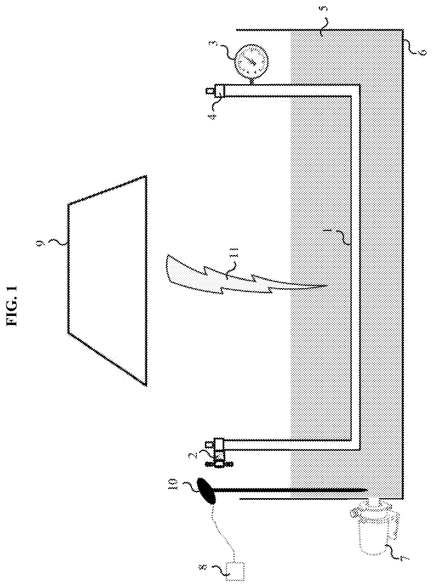 Patent US12552995 Figure 1 – Hydrocarbon conversion to liquid fuel by high-energy electron beam irradiation