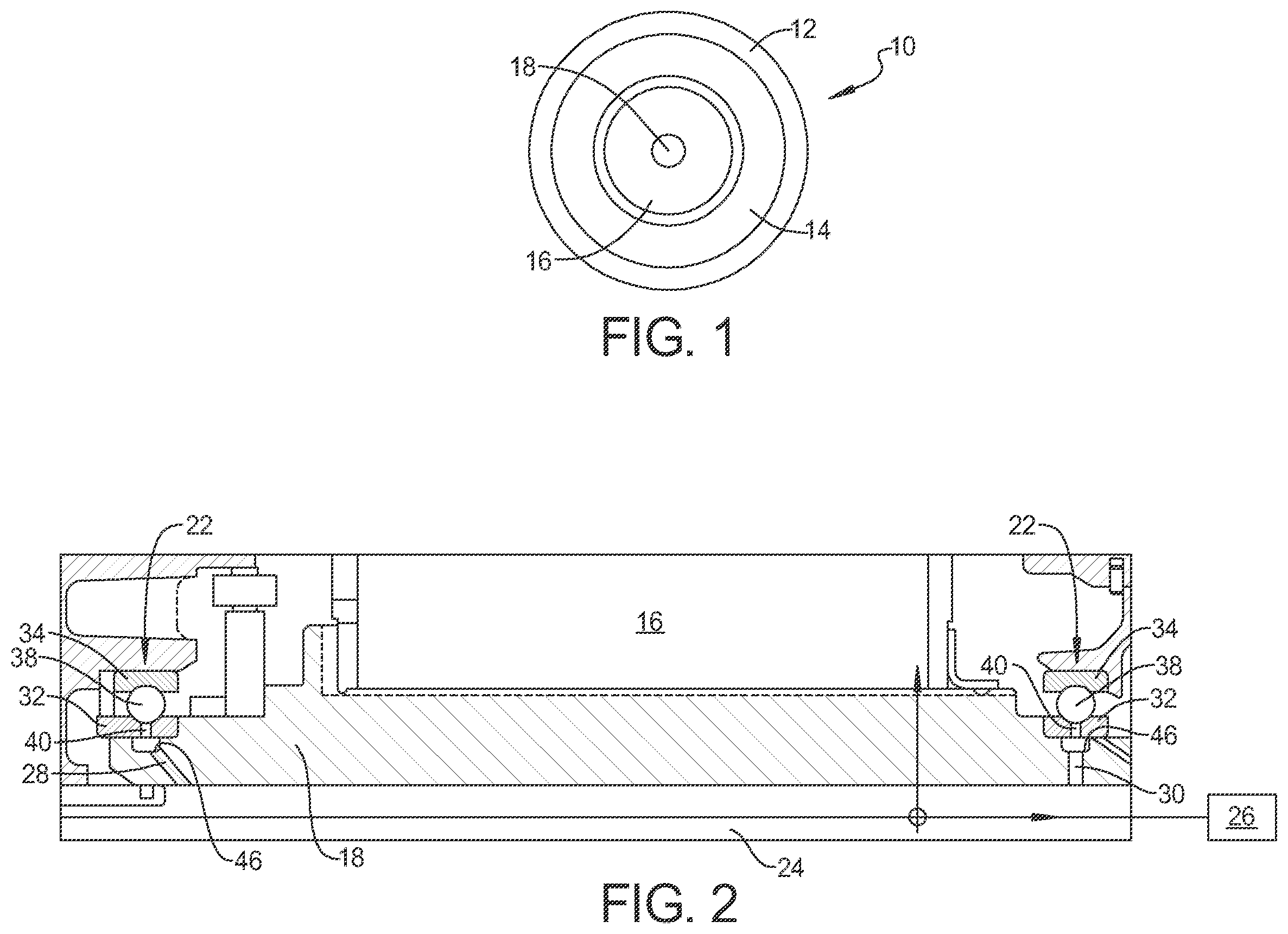 Patent US12556060 Figure 1 – Motor bearing lubrication