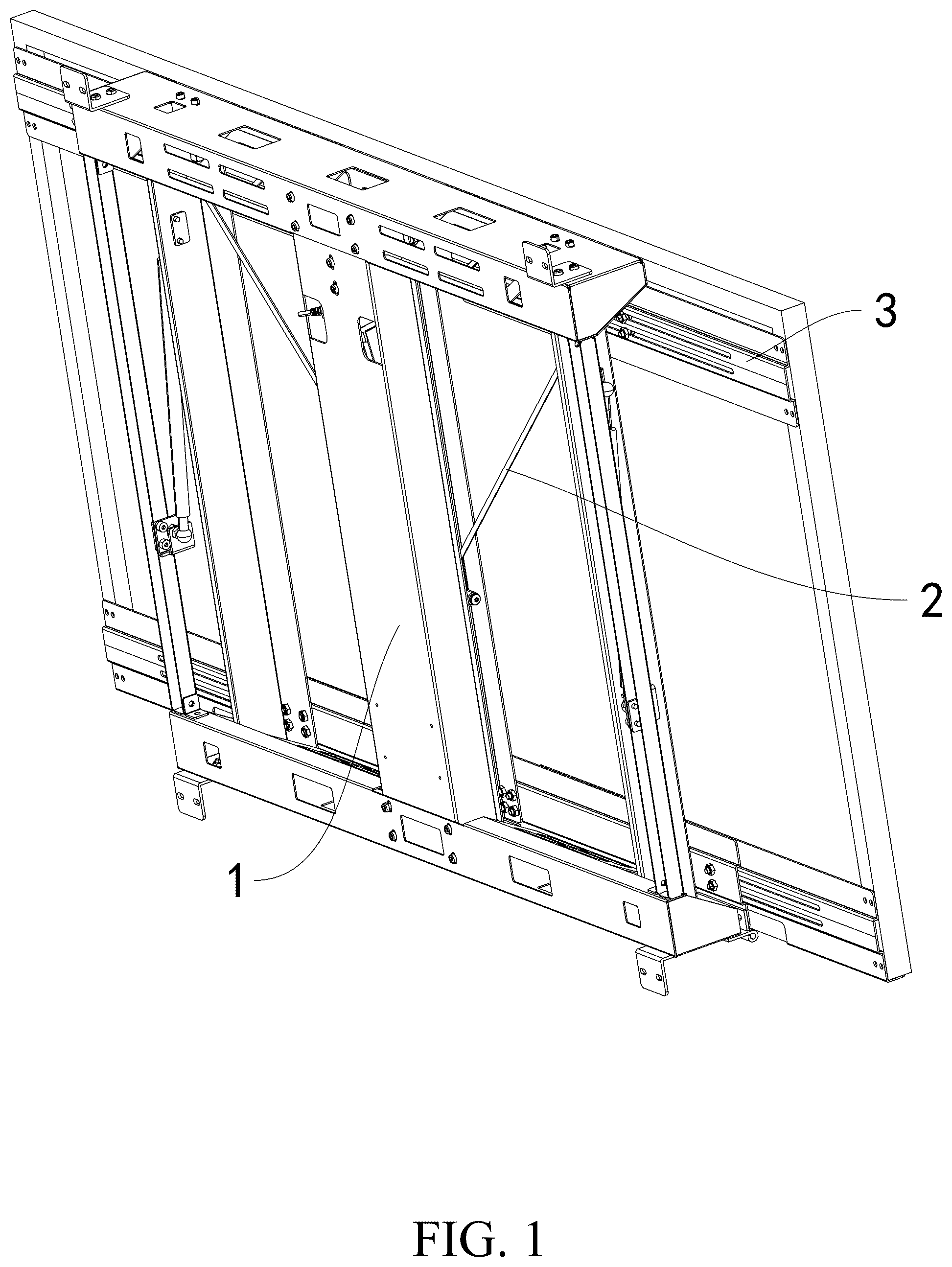 Patent US12556129 — Electric lifting photovoltaic panel power generation device — Figure 1