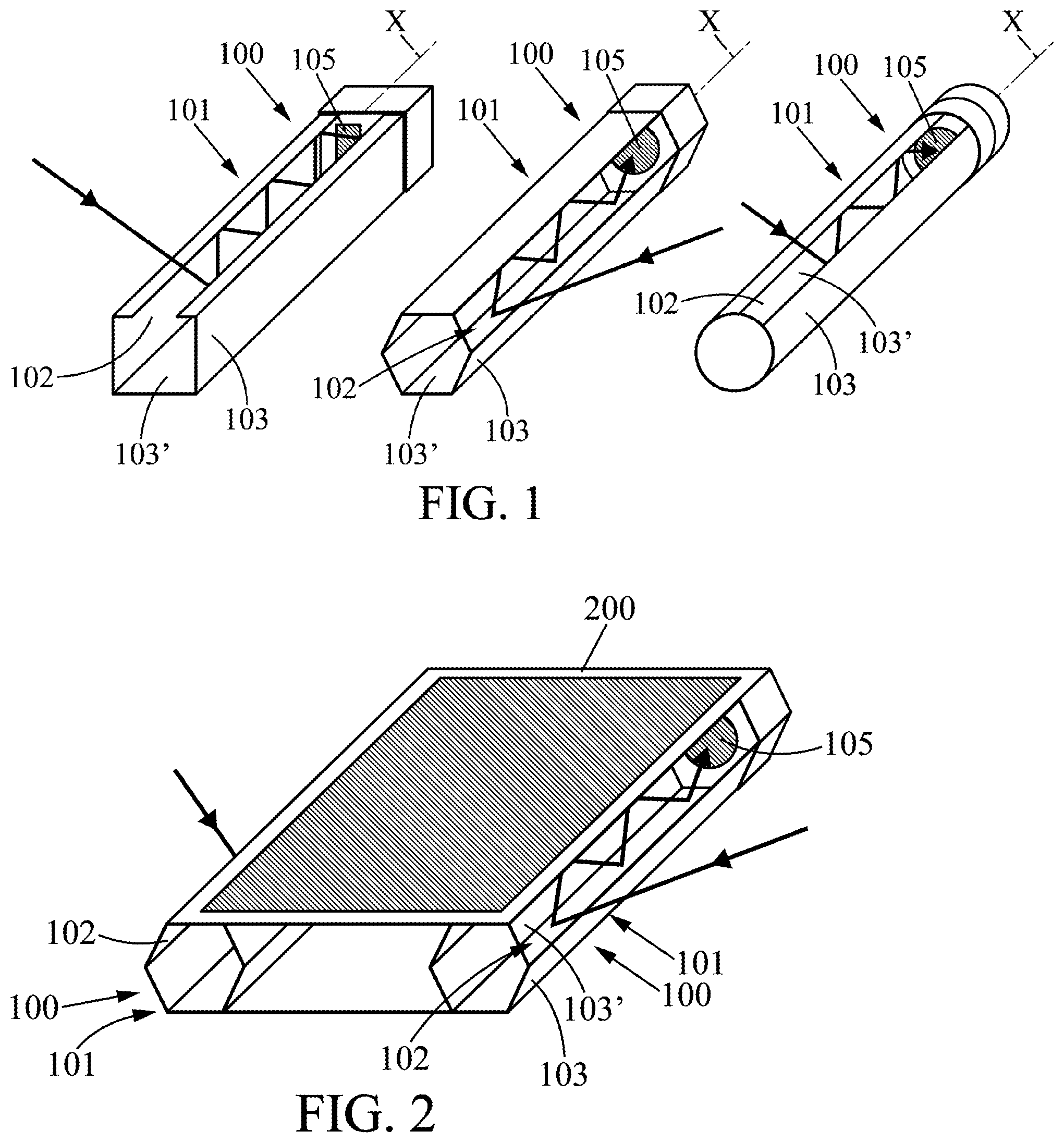 Patent US12556274 Figure 1 – Receiver device for communication by modulated light transmission