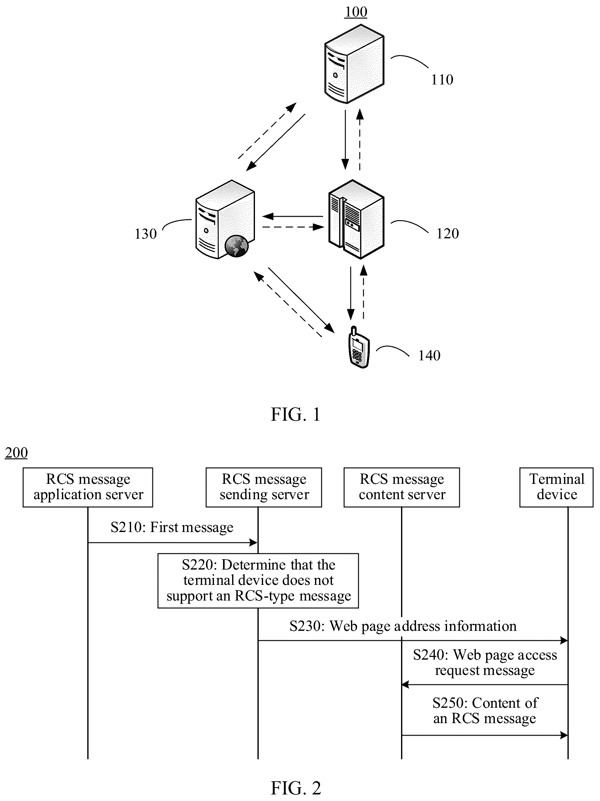 Patent US12556502 Figure 1 – Method and apparatus for sending rich communication suite (RCS) message