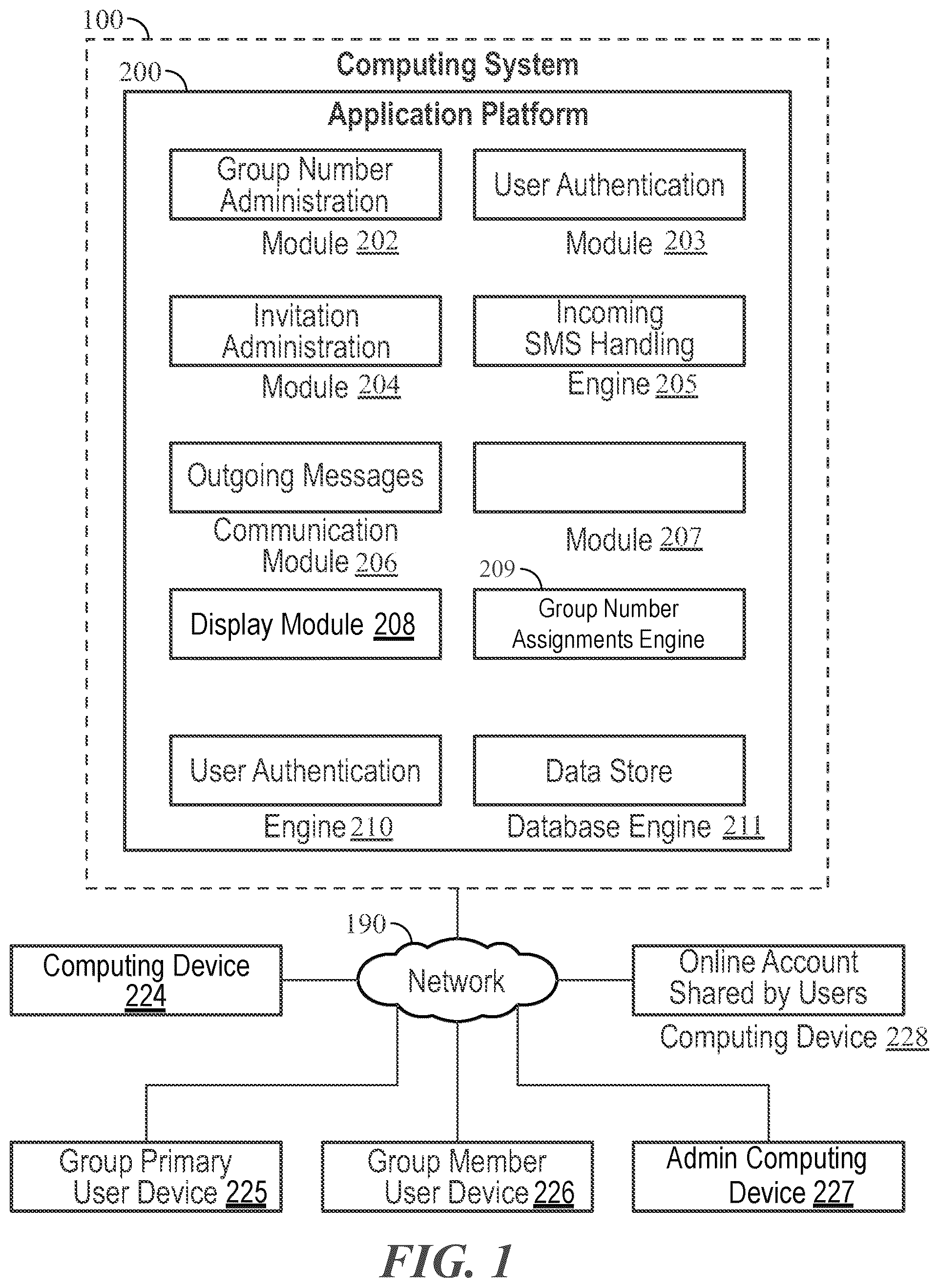 Patent US12556541 — System and method for distributing multifactor authentication data to trusted parties — Figure 1