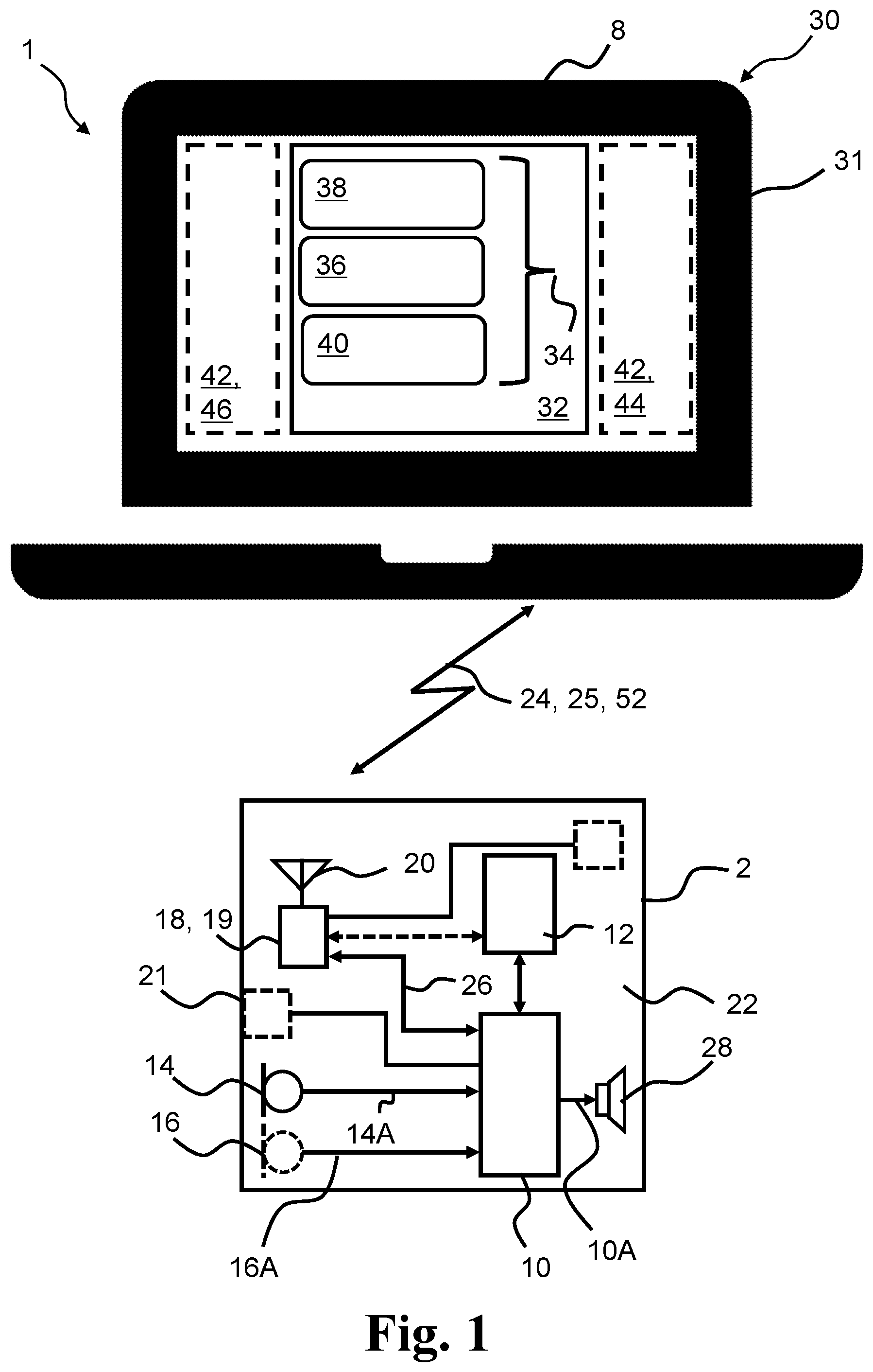 Patent US12556873 — Hearing device, fitting device, fitting system, and related method — Figure 1