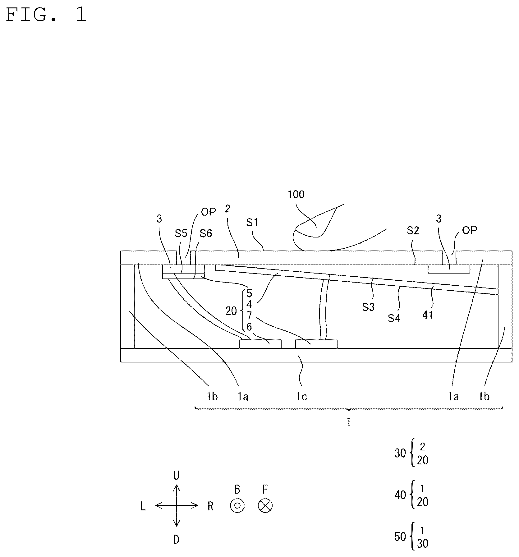 Patent US12562039 — Actuator unit, tactile sense presentation device, and housing module — Figure 1