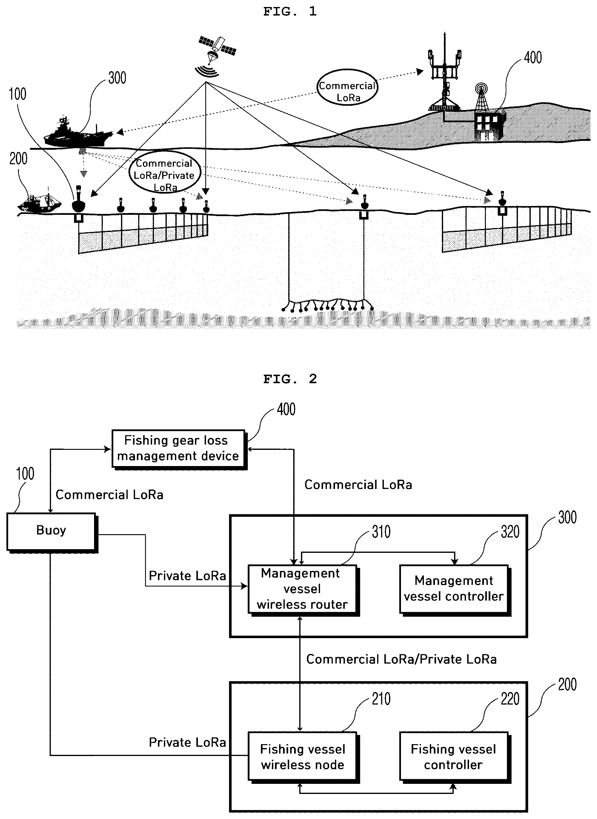 Patent US12562046 — System and method for monitoring loss of fishing gear and estimating location of lost fishing gear — Figure 1
