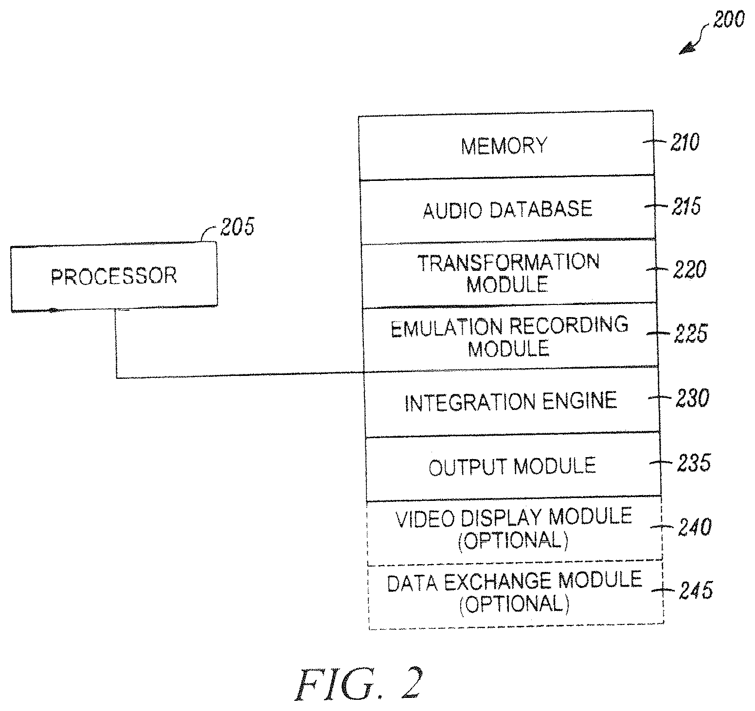 Patent US12562074 Figure 2 – Playback system for synchronizing audiovisual works