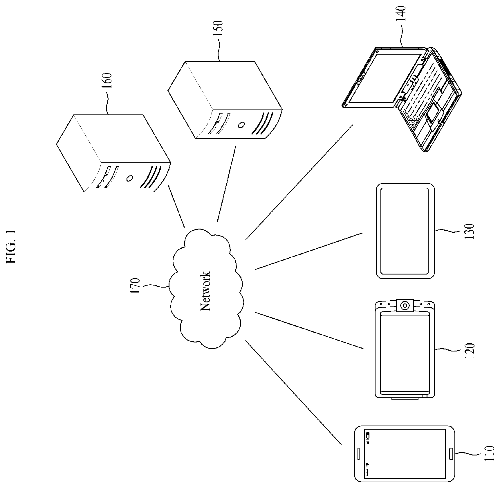 Patent US12562077 Figure 1 – Method, computing device, and non-transitory computer-readable recording medium to translate audio of video into sign language through avatar