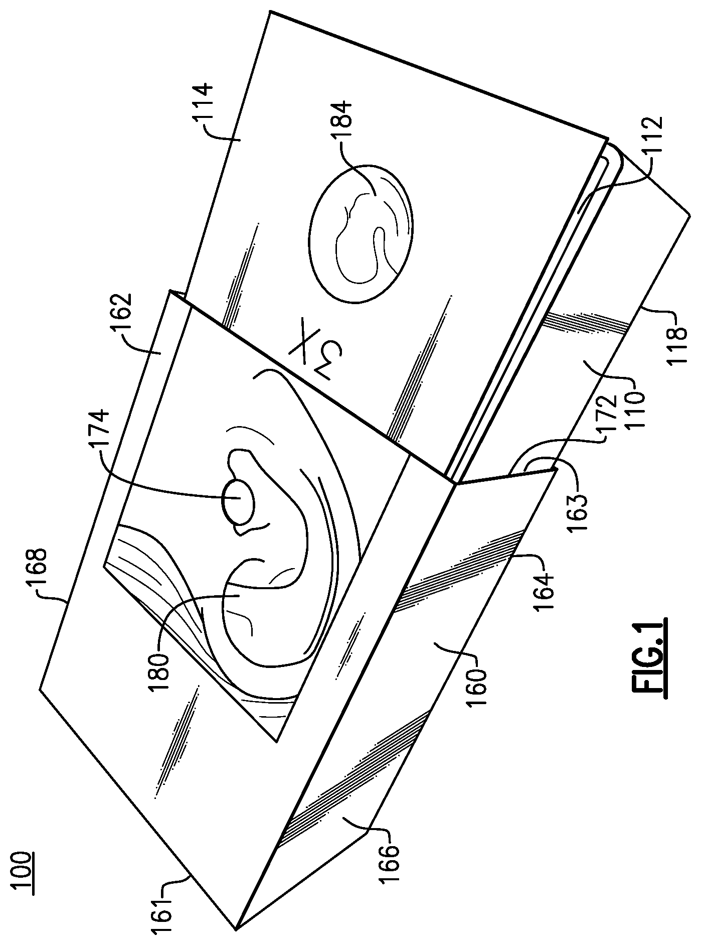 Patent US12562079 — Medical device packaging with integrated training or teaching simulator — Figure 1