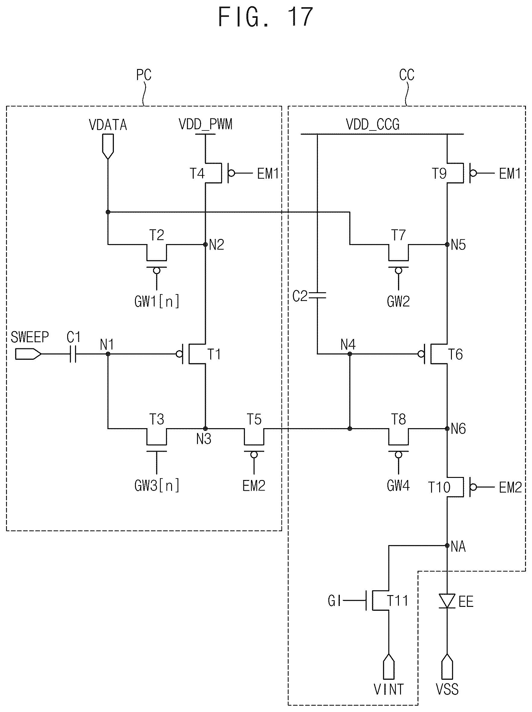 Patent US12562102 Figure 17 – Pixel circuit and display apparatus including the same