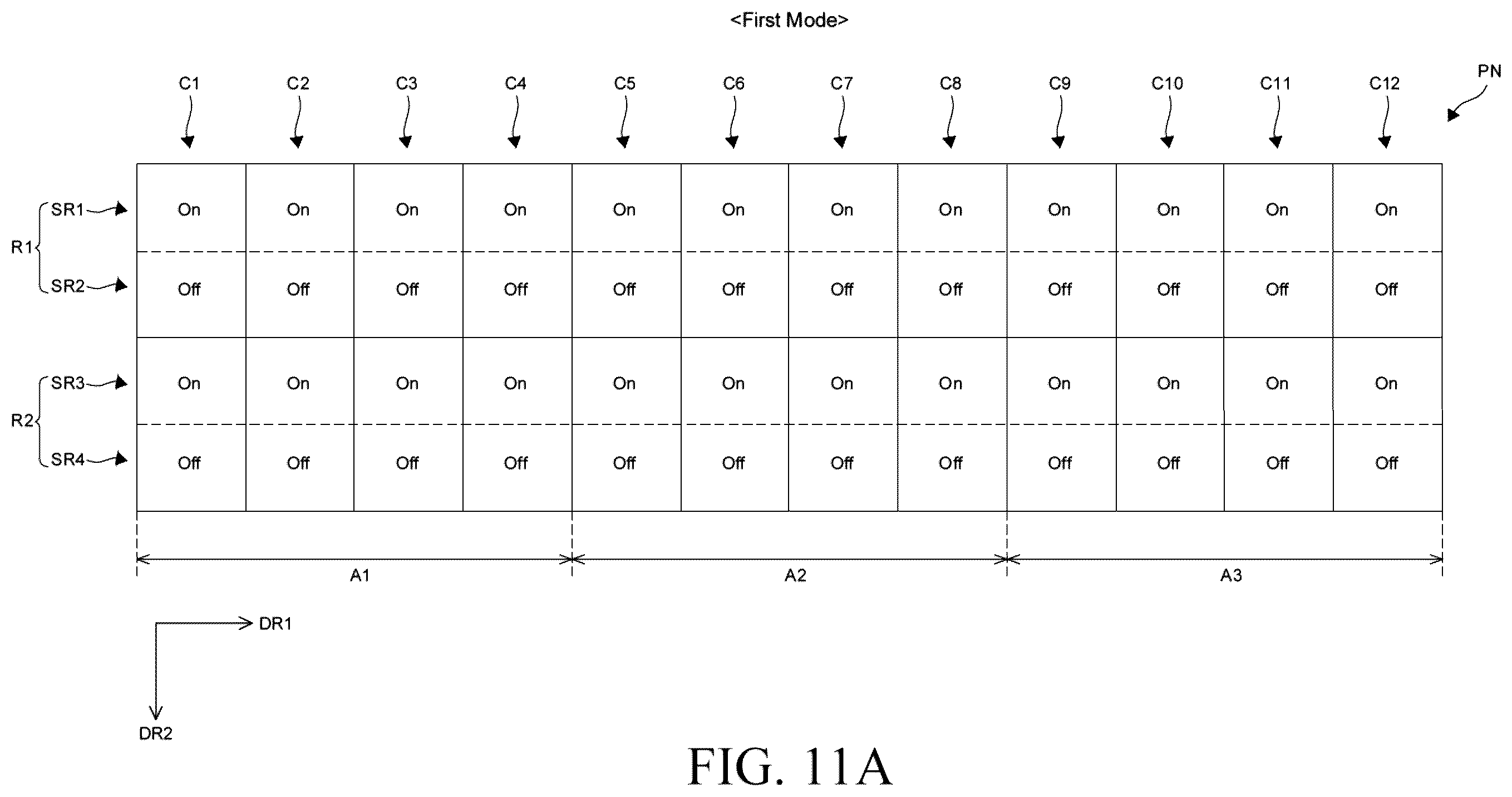 Patent US12562114 Figure 11 – Display device