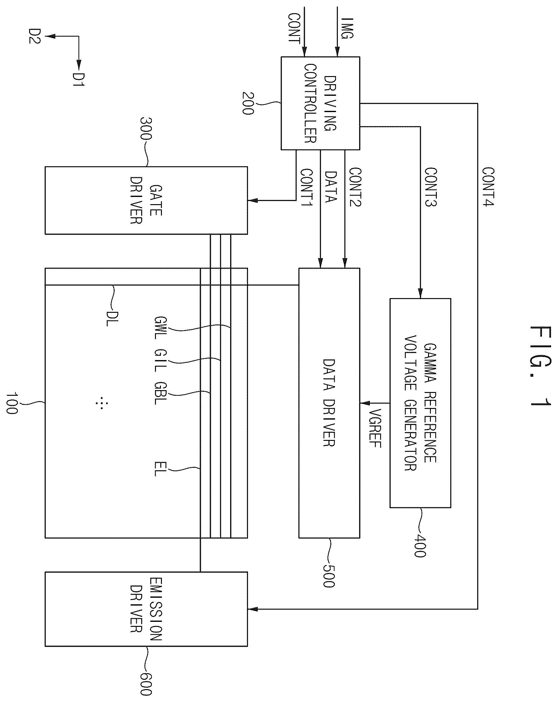 Patent US12562125 — Display panel and method of driving the same — Figure 1