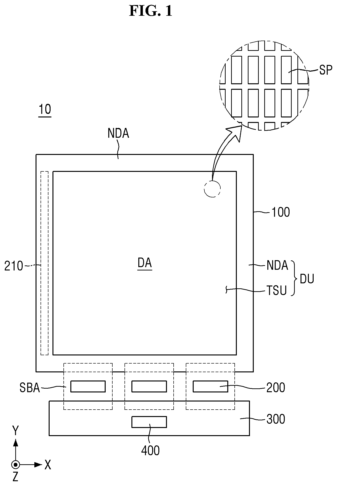 Patent US12562130 — Display device — Figure 1