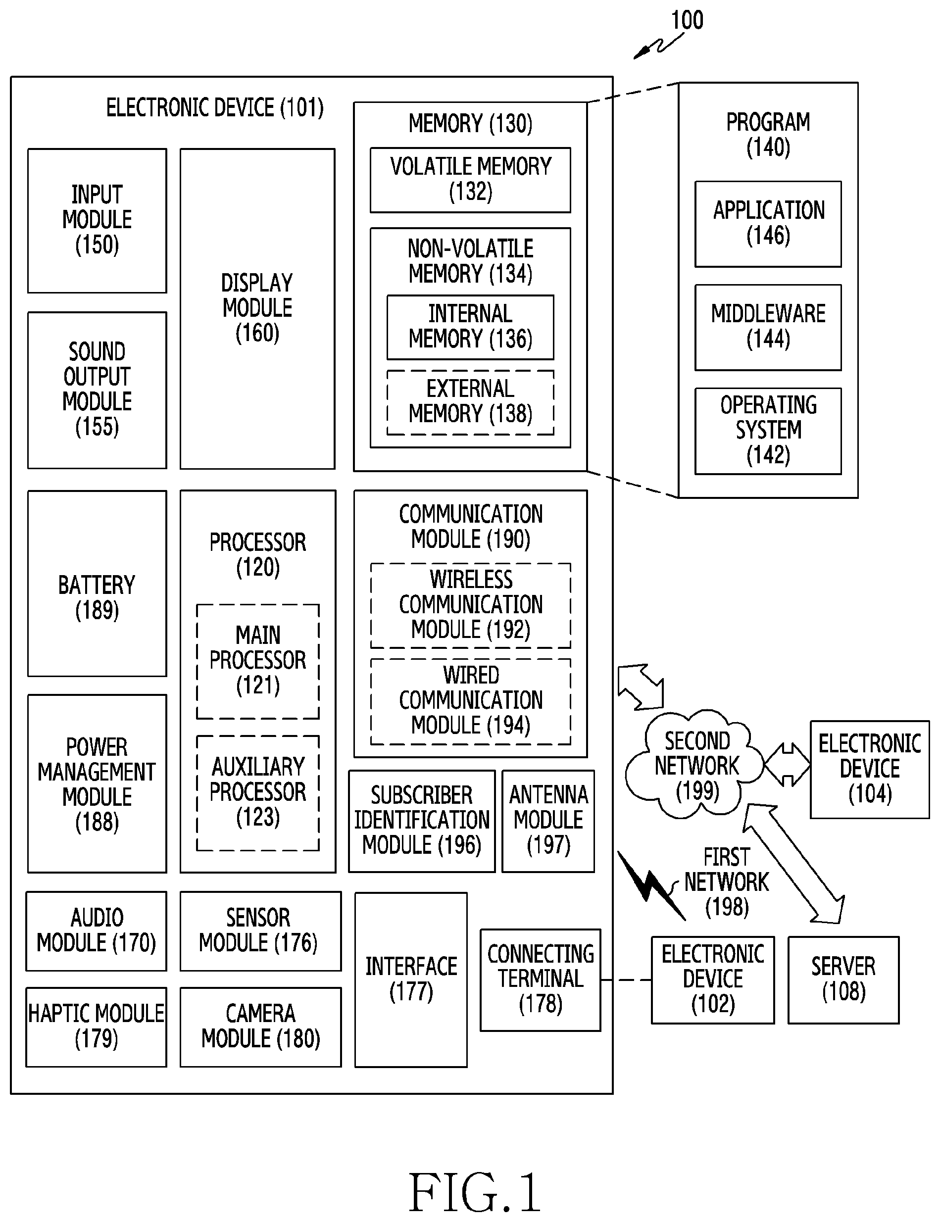 Patent US12562156 — Electronic device supporting speech recognition and operating method thereof — Figure 1