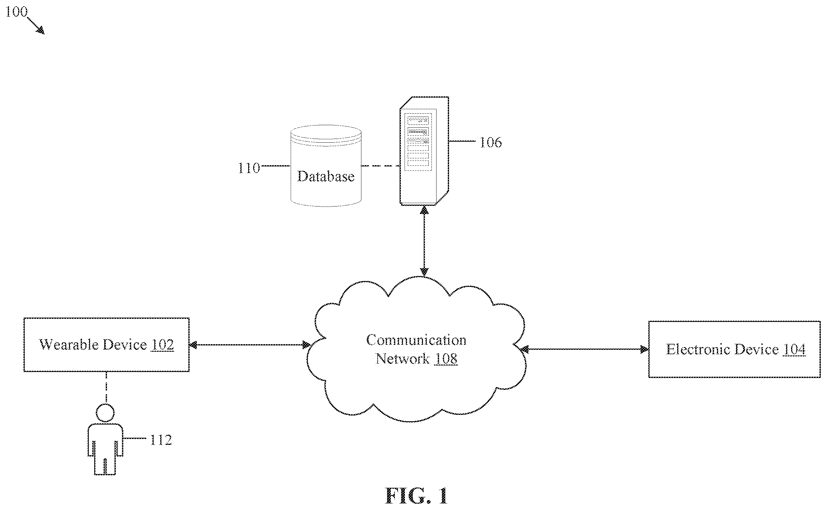 Patent US12562173 — Wearable device control based on voice command of verified user — Figure 1
