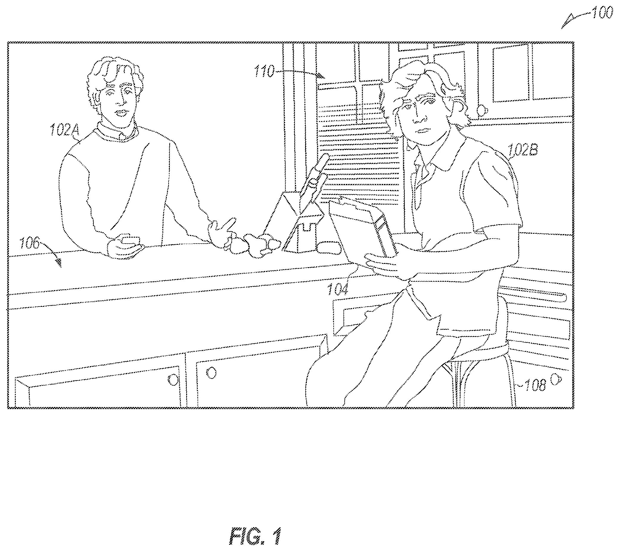 Patent US12562193 — 3D media elements in 2D video — Figure 1