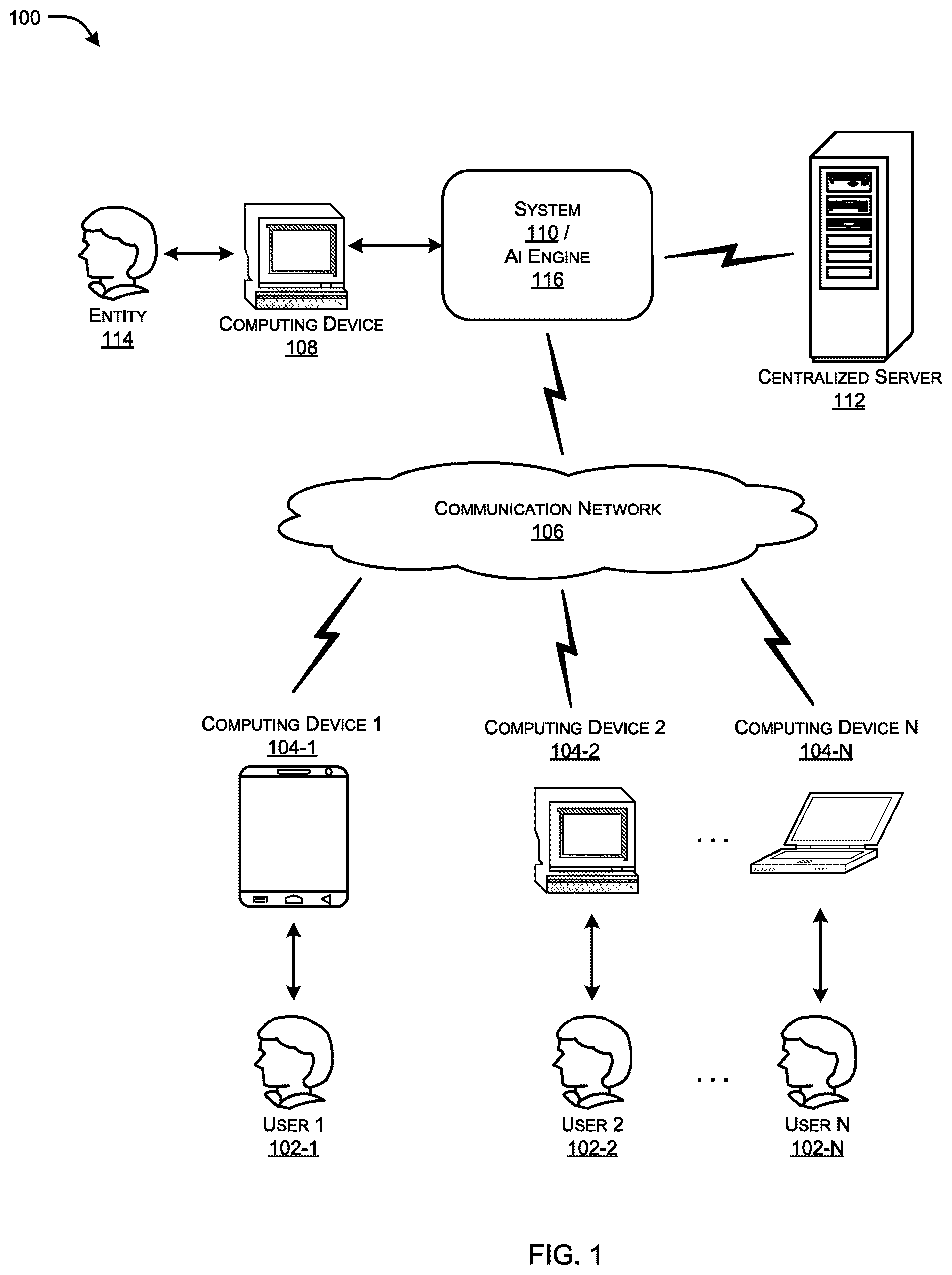 Patent US12562195 — System and method for referencing media using content-based timestamps — Figure 1