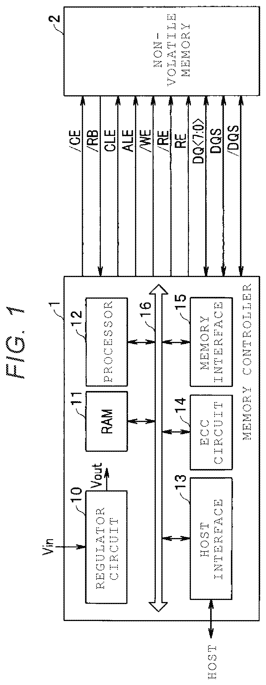 Patent US12562212 — Semiconductor integrated circuit, semiconductor device, and memory system — Figure 1