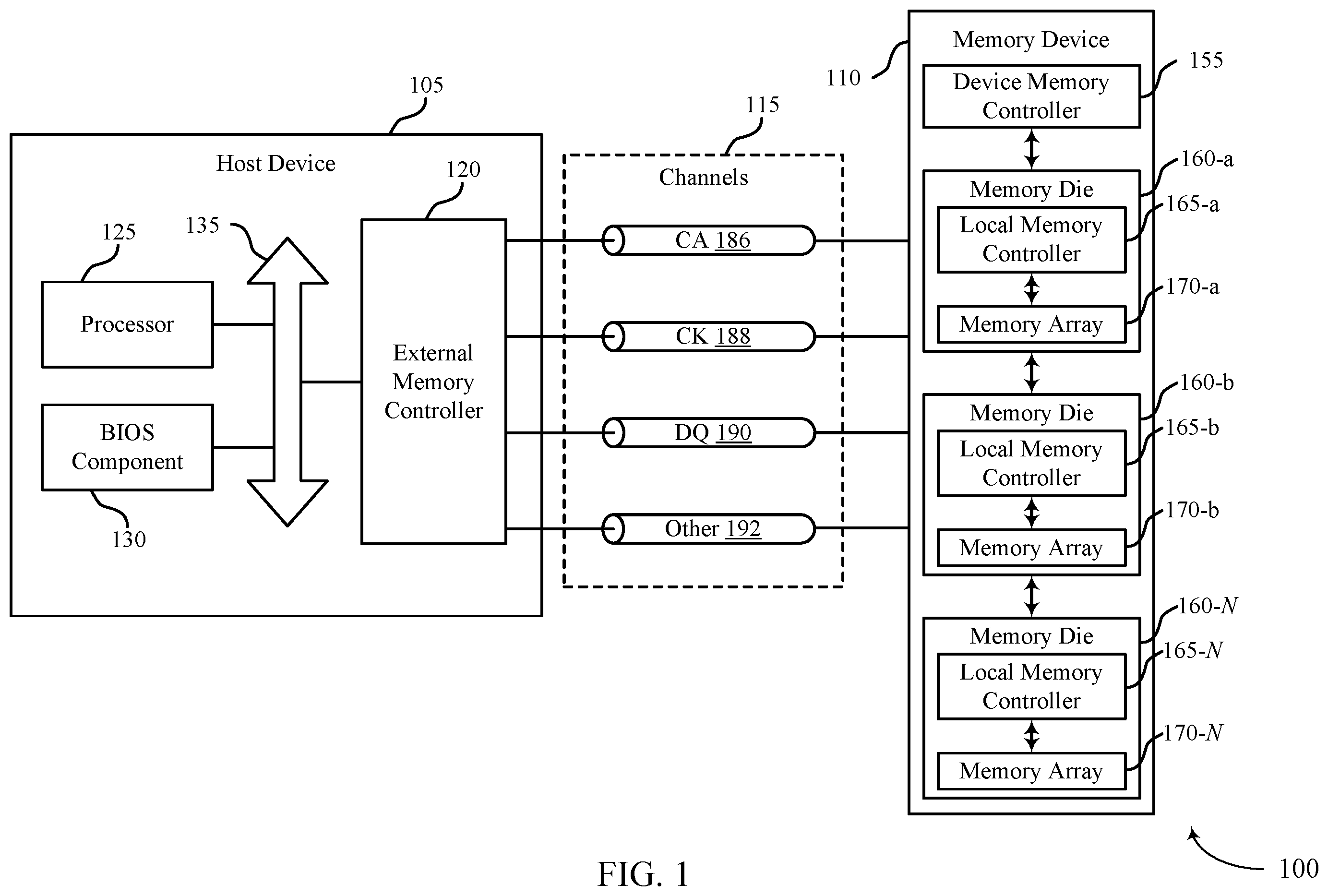 Patent US12562214 — Command clock structure — Figure 1