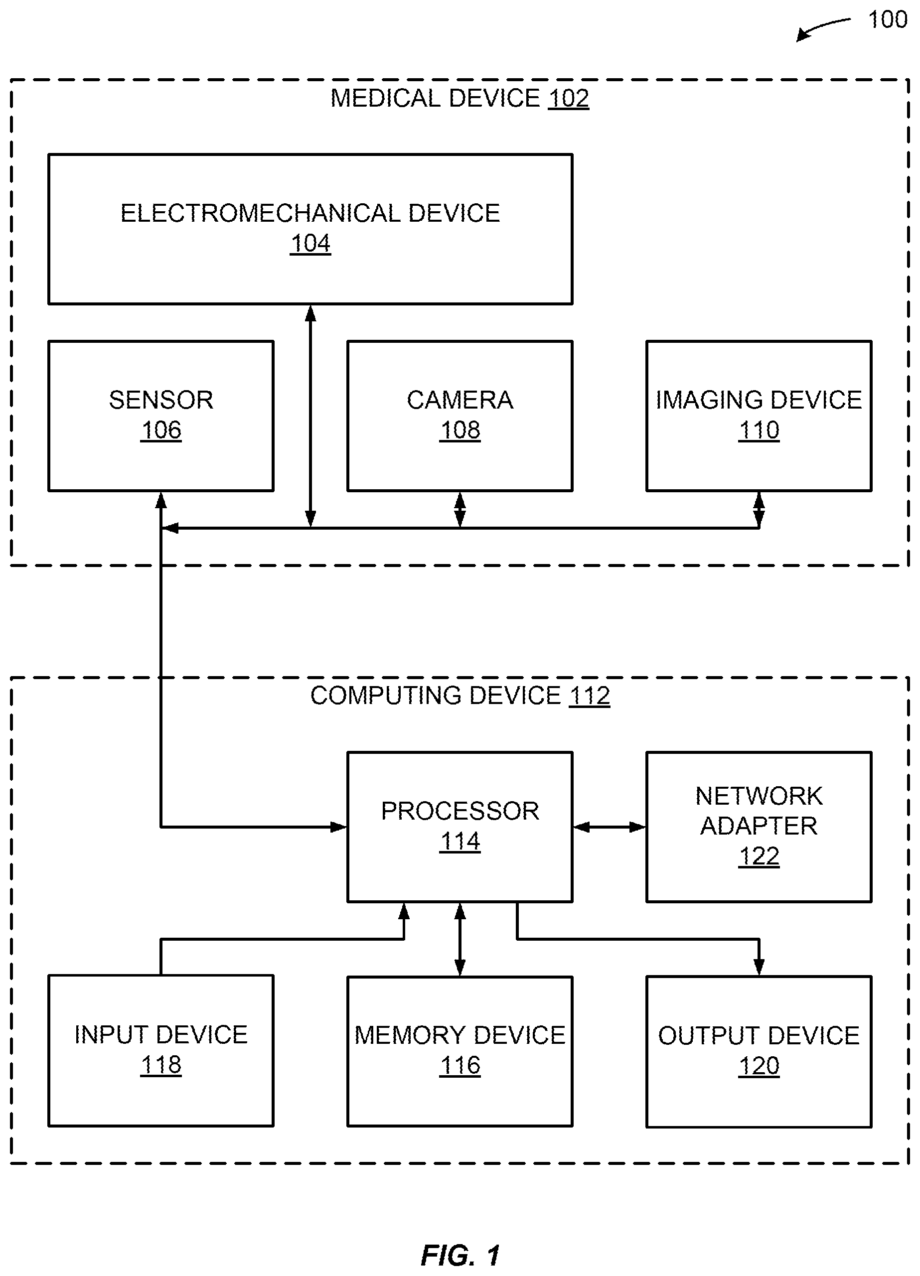 Patent US12562243 — System and method for processing medical claims using biometric signatures — Figure 1