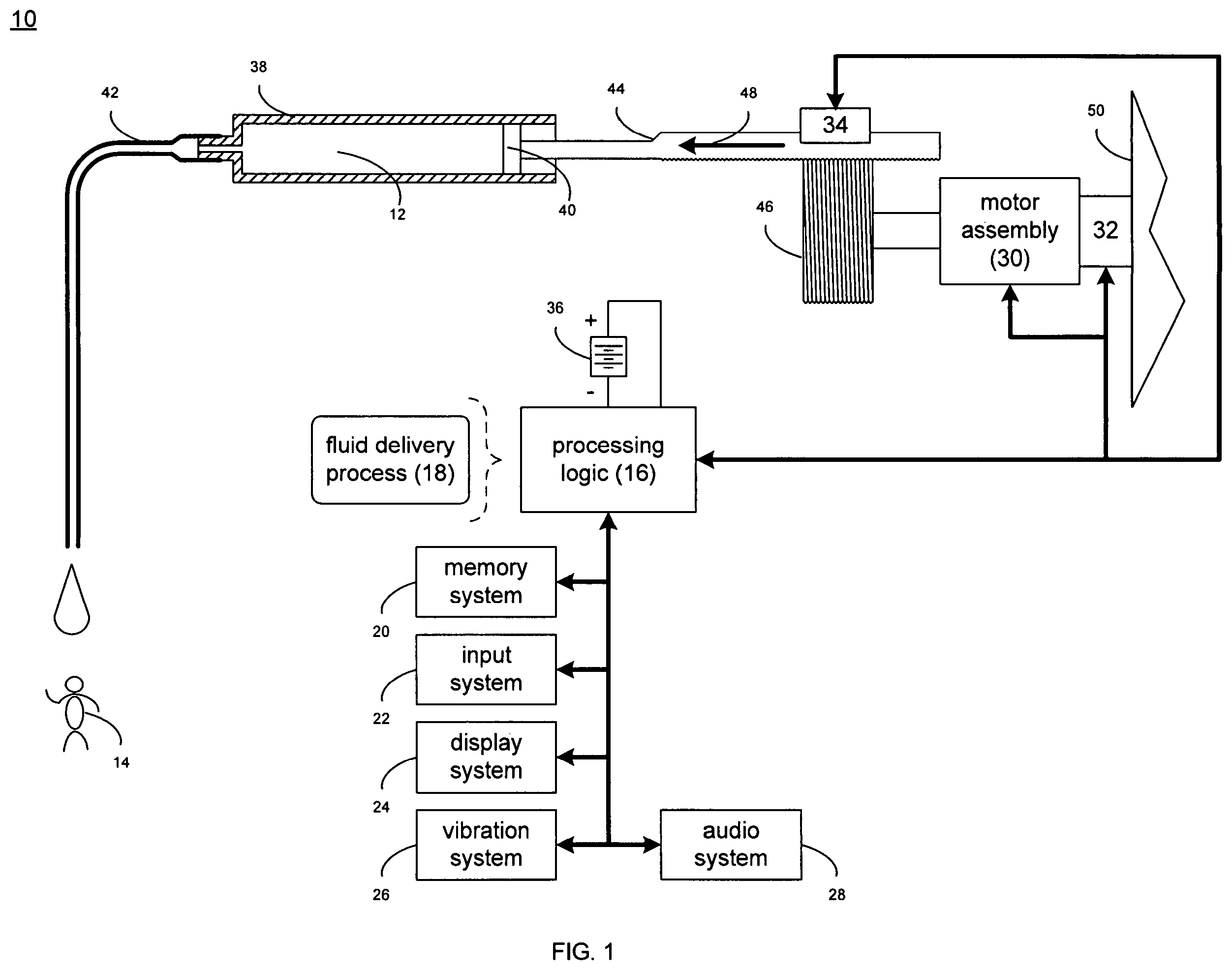 Patent US12562252 Figure 1 – System and method for administering an infusible fluid