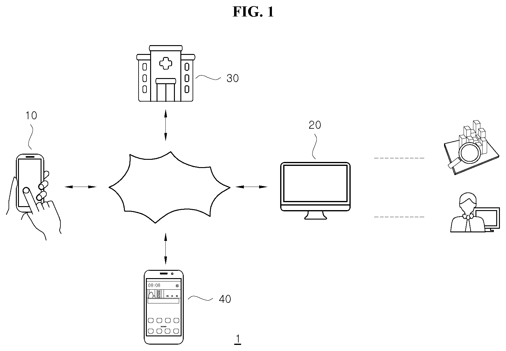Patent US12562278 — Service providing system capable of predicting and diagnosing state of joints, and method therefor — Figure 1
