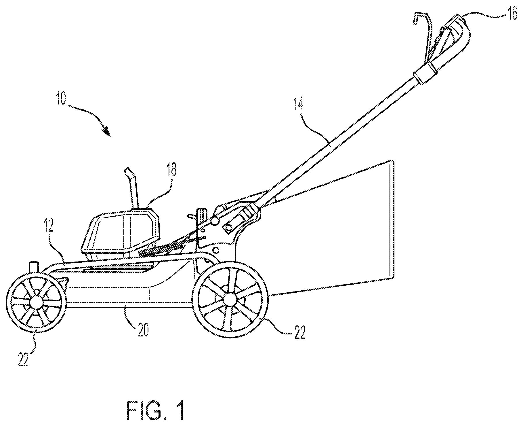 Patent US12562328 — Contactless switch for a lawnmower — Figure 1