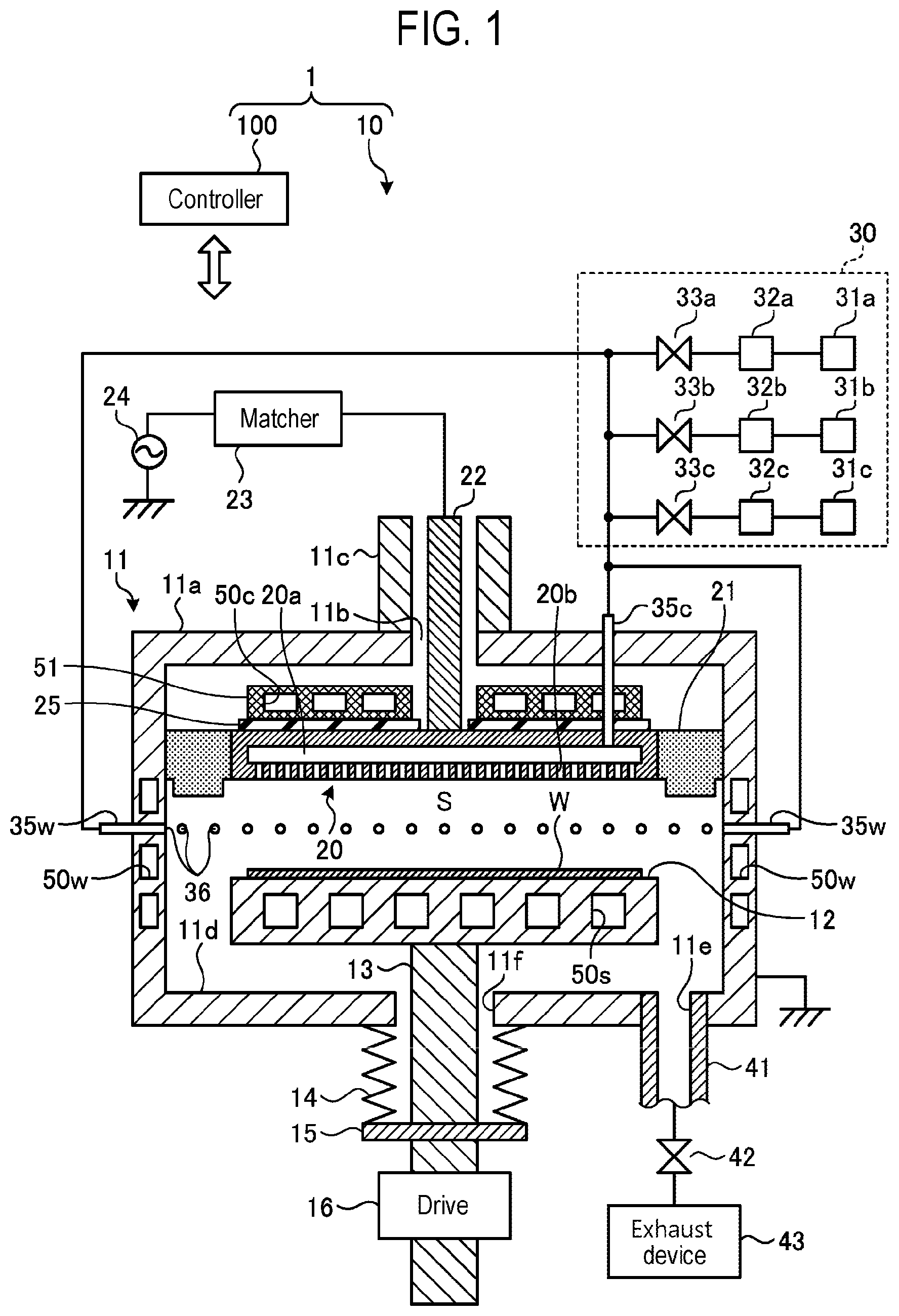 Patent US12562340 — Film forming method and film forming apparatus — Figure 1