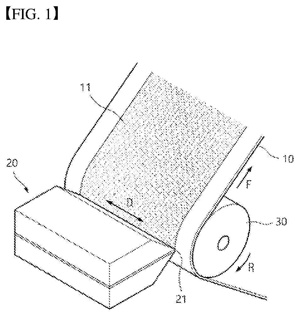Patent US12562361 — Electrode manufacturing system/method using heated rollers to provide excellent uniformity of electrode slurry coating — Figure 1