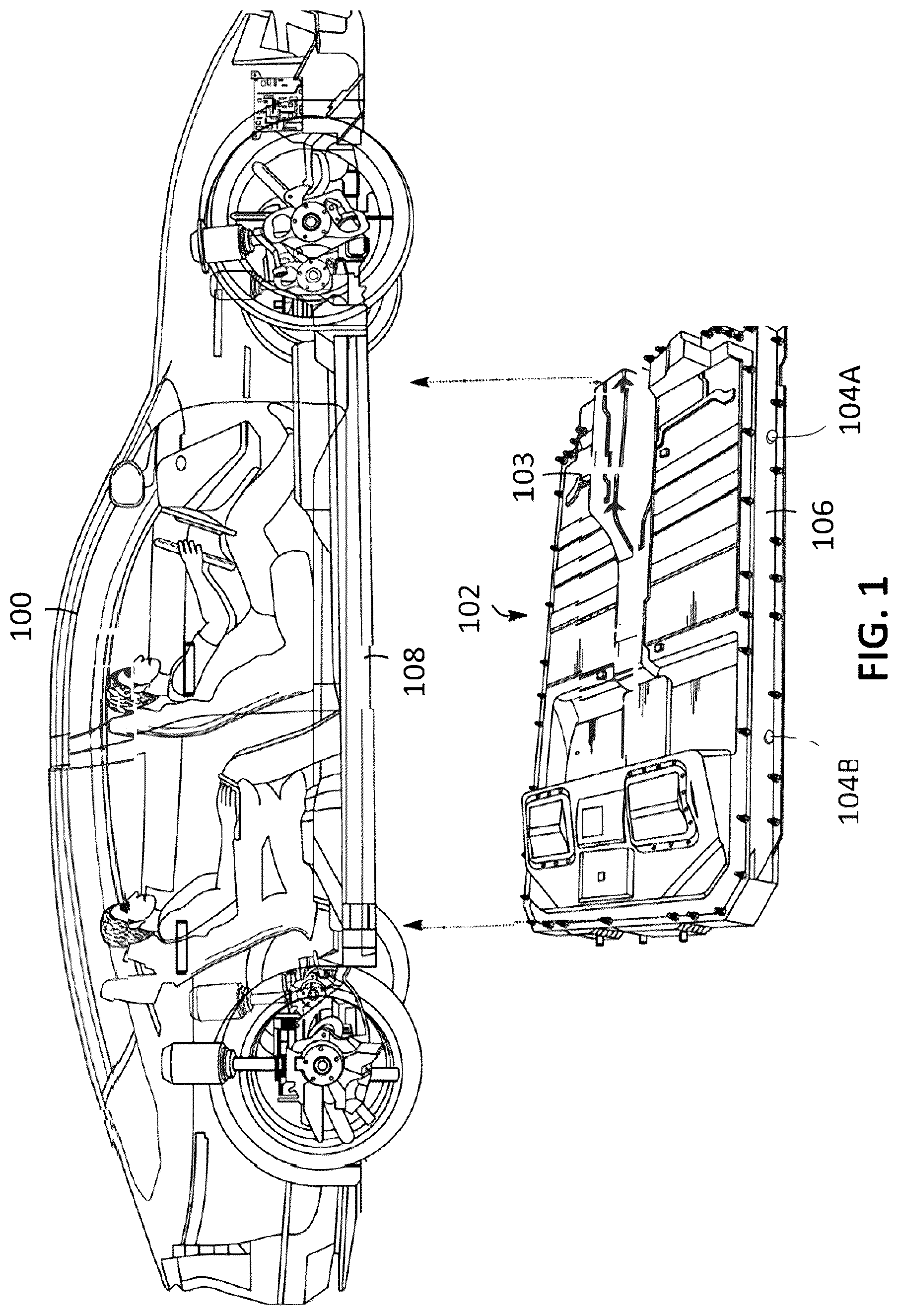 Patent US12562429 Figure 1 – Mechanical vent for battery pack