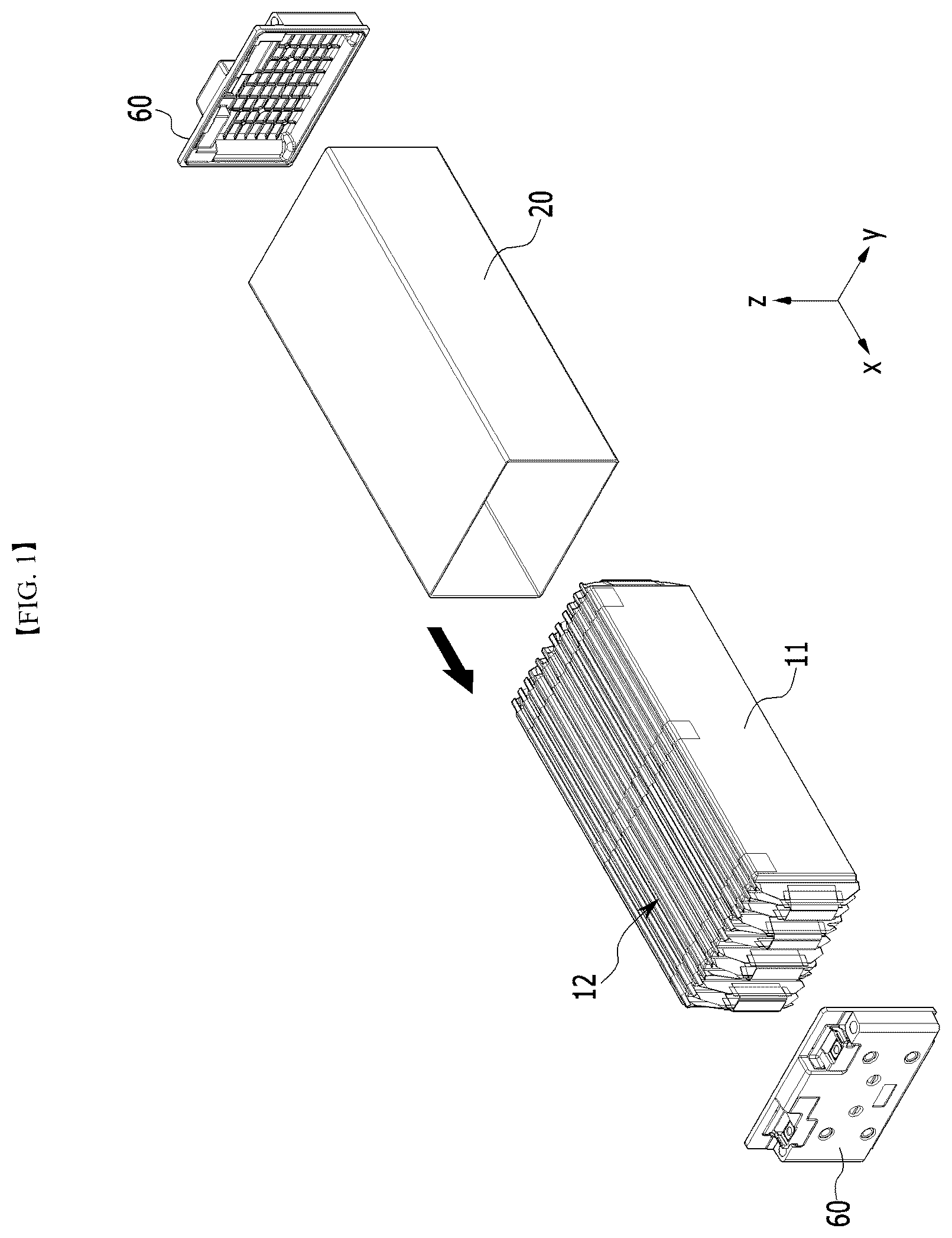 Patent US12562439 — Apparatus and method of manufacturing battery module — Figure 1