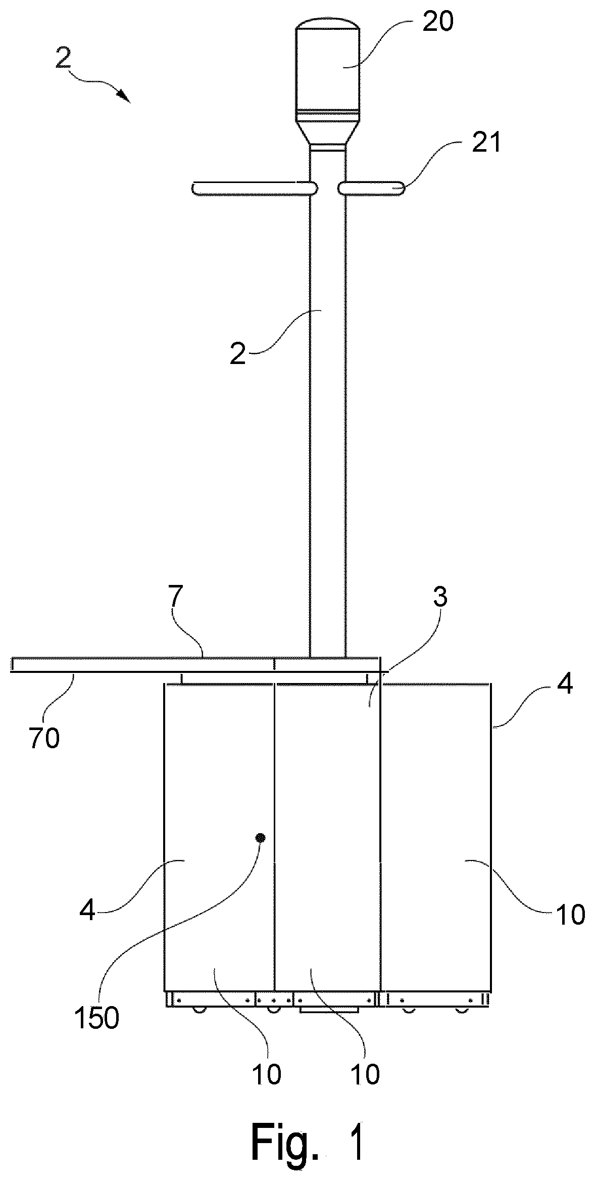 Patent US12562449 — Mast infrastructure element and support module — Figure 1