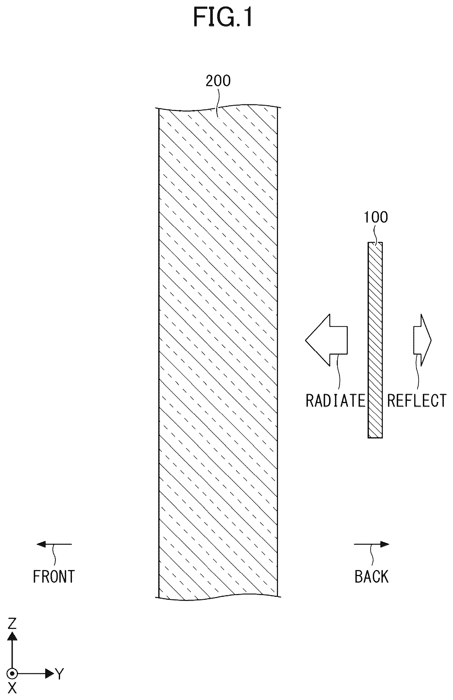Patent US12562451 — Antenna unit, antenna unit-attached window glass, and matching body — Figure 1