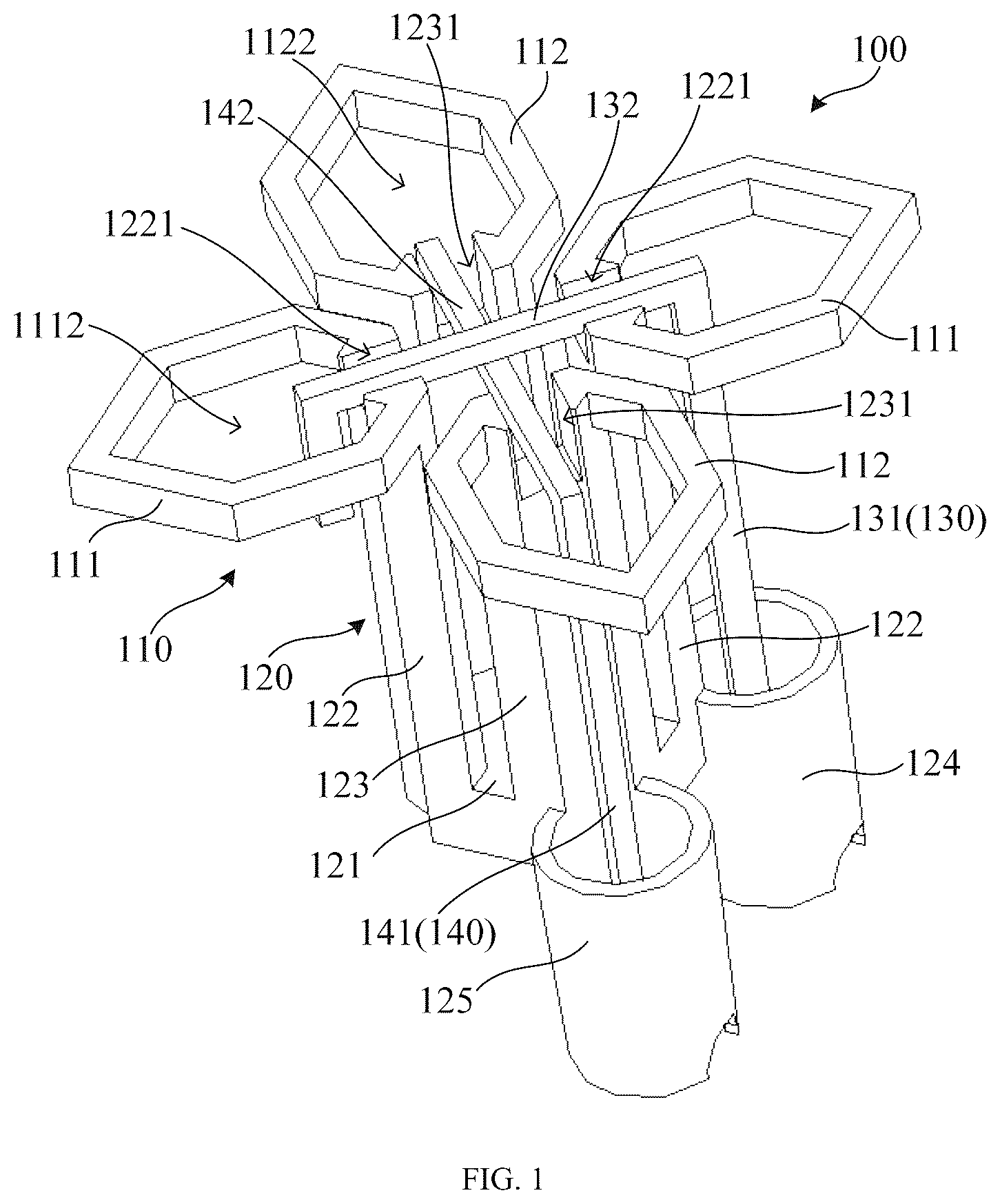 Patent US12562463 — High-frequency radiation unit and multi-frequency base station antenna — Figure 1