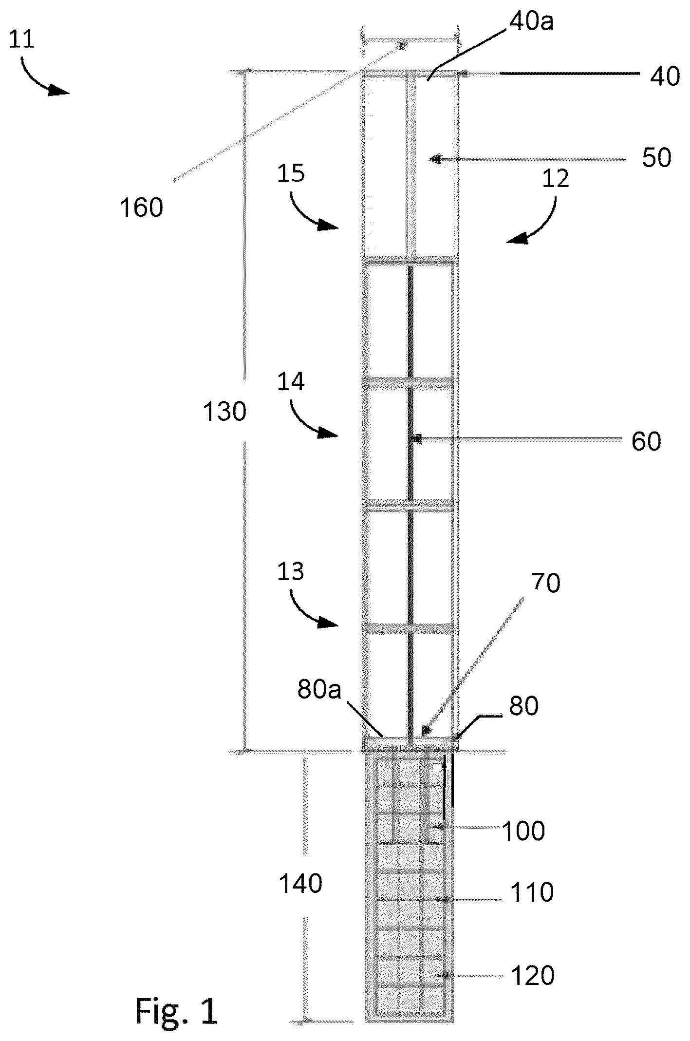 Patent US12562469 — Vertically stacked, integratable, multipurpose platform configurable as wireless base stations — Figure 1