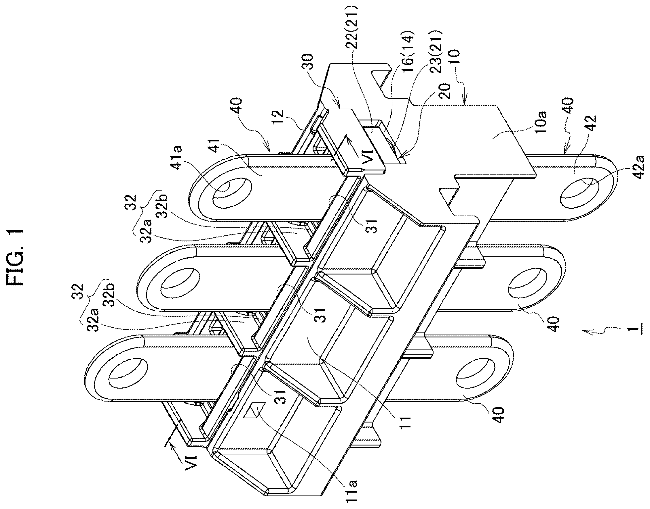Patent US12562523 — Waterproof terminal block — Figure 1