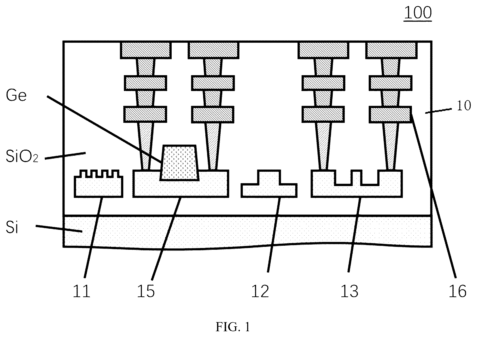 Patent US12562547 — Integration method for modularized silicon-based heterogeneous photoelectric integrated architecture — Figure 1