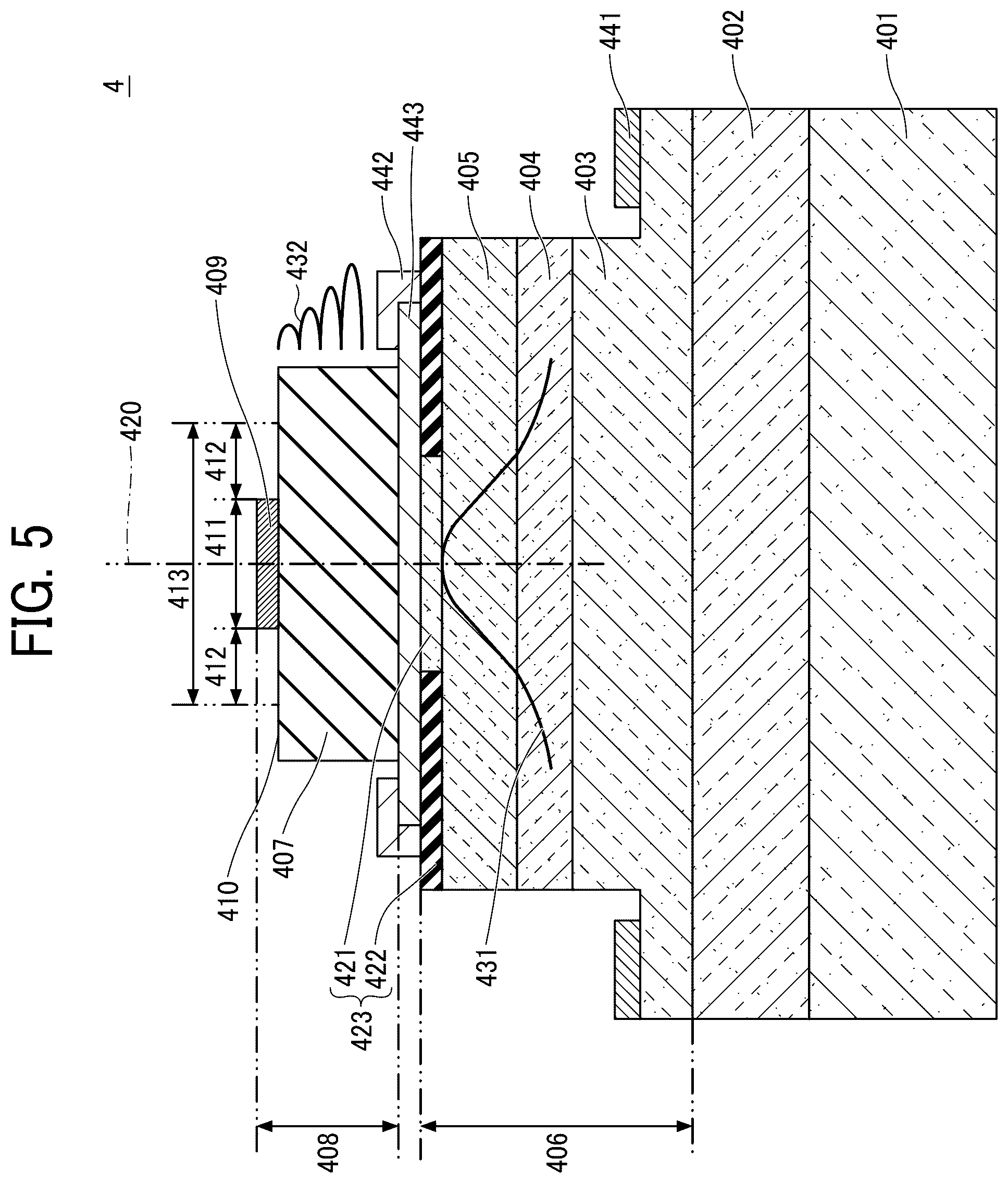 Patent US12562549 Figure 4 – Light emitting element, light source device, display device, head-mounted display, and biological information acquisition apparatus