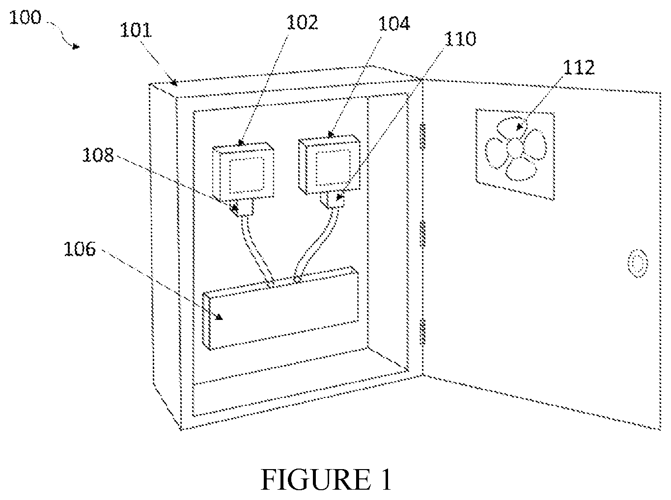 Patent US12562554 — Parallel transformer temperature measurement and fault detection system and method for DDC enclosures — Figure 1