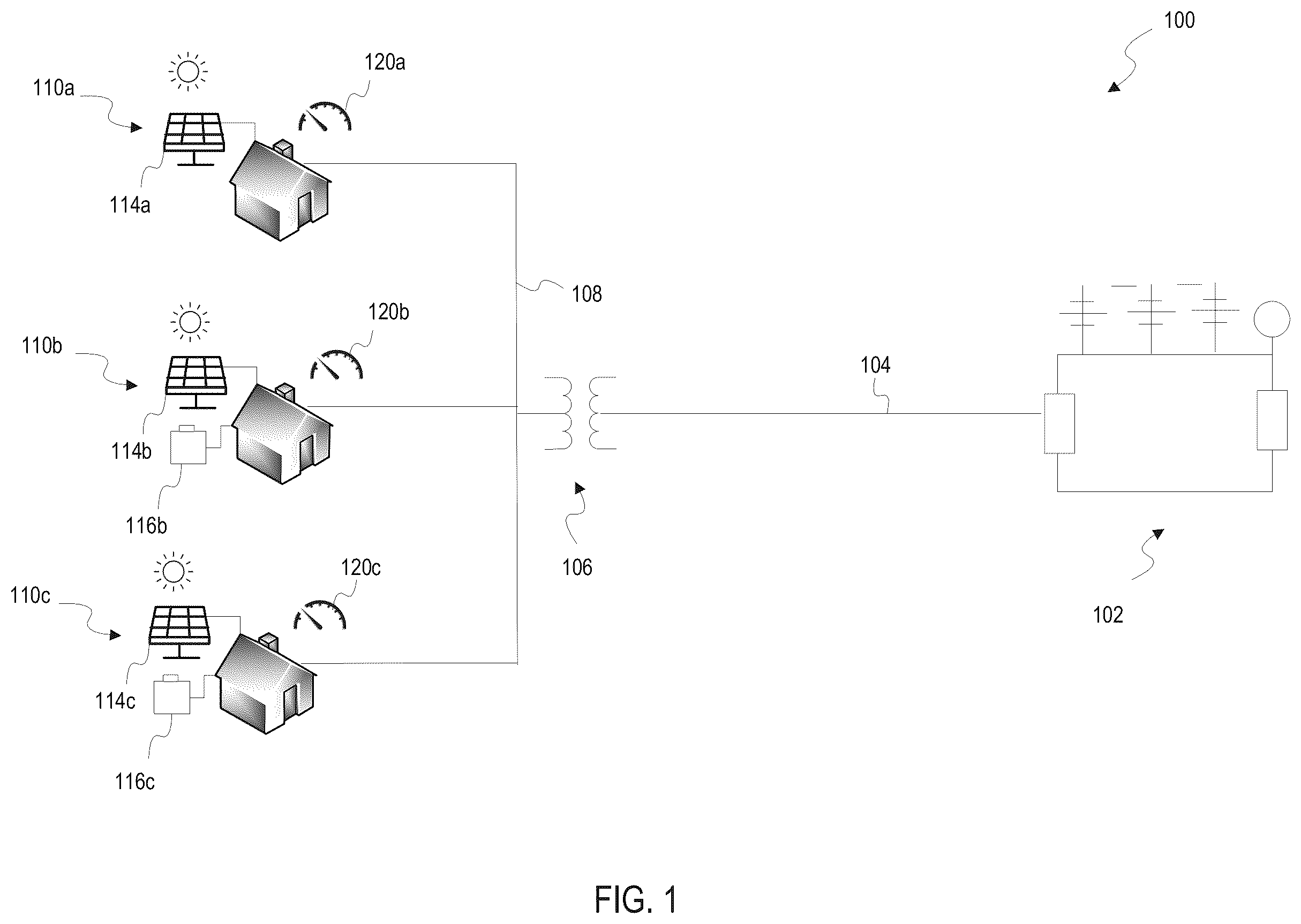 Patent US12562572 — Method and system for unsupervised identification of behind-the-meter battery energy storage systems — Figure 1