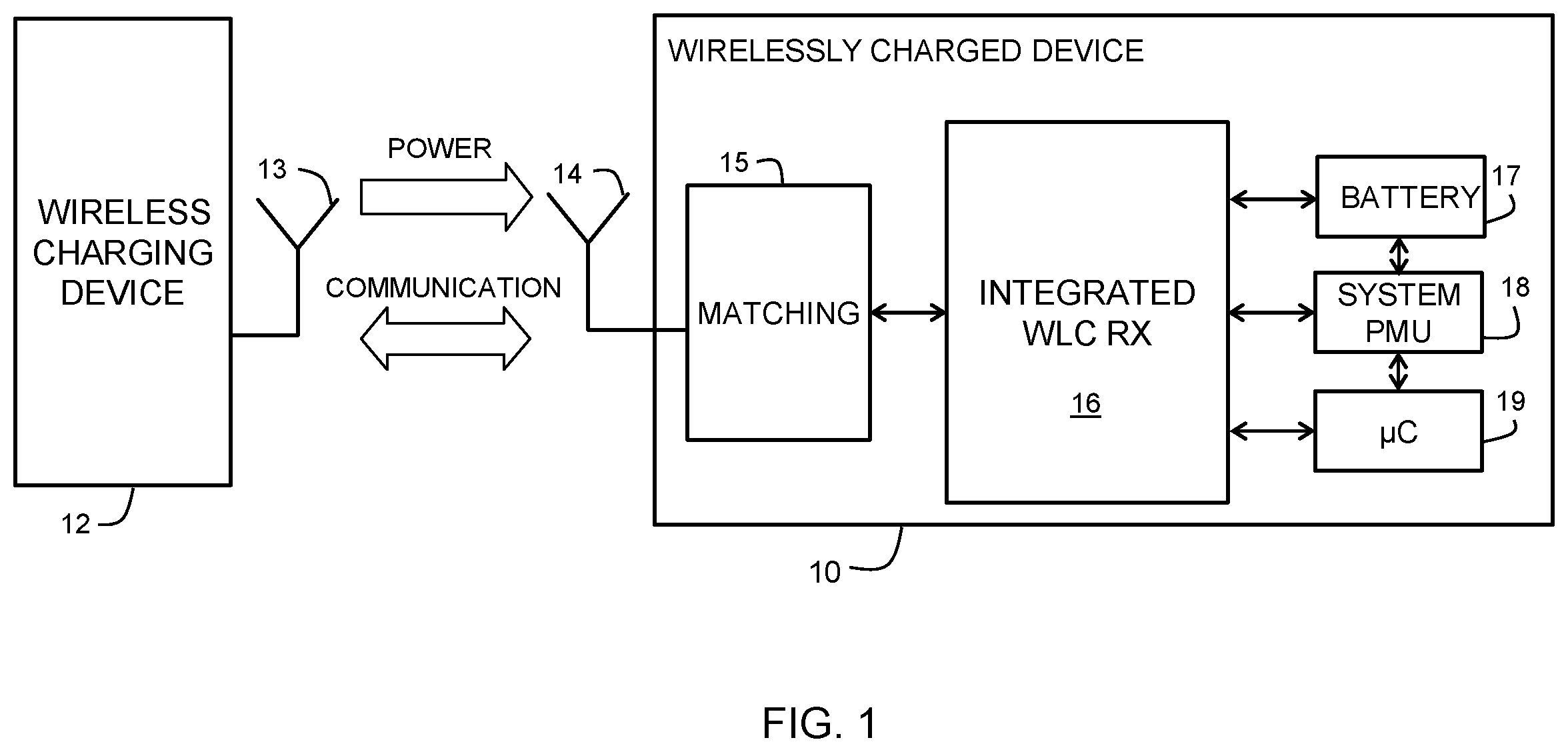 Patent US12562598 Figure 1 – Method for charging a depleted battery of a wireless charging device and a wireless charging device therefor
