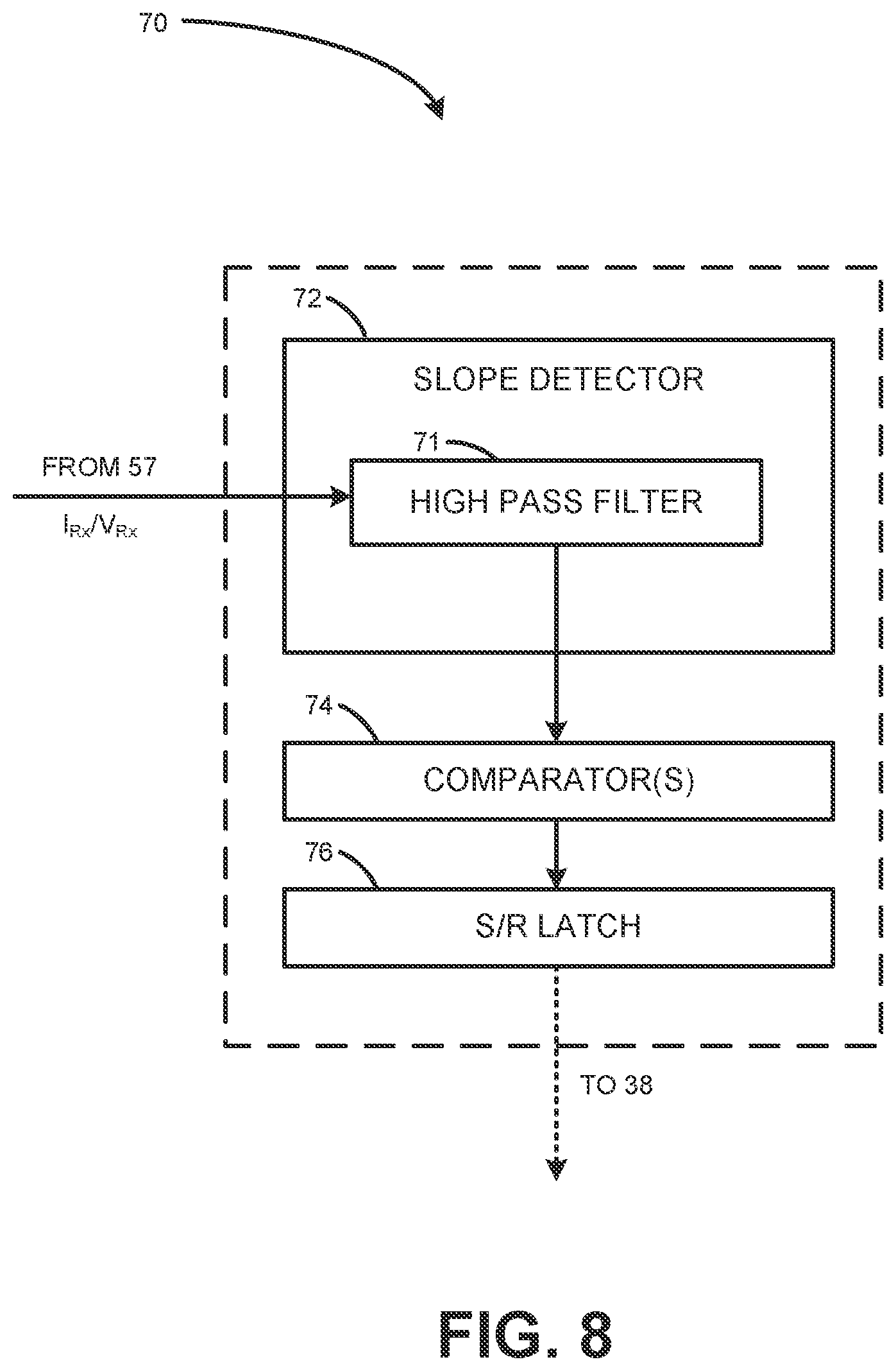 Patent US12562605 Figure 8 – Low cost communications demodulation for wireless power receiver system