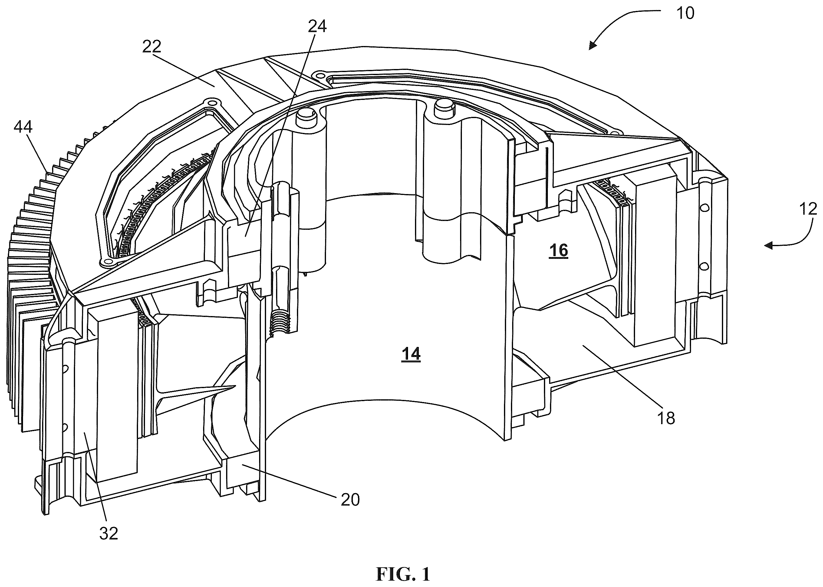 Patent US12562614 — Structural stator core — Figure 1