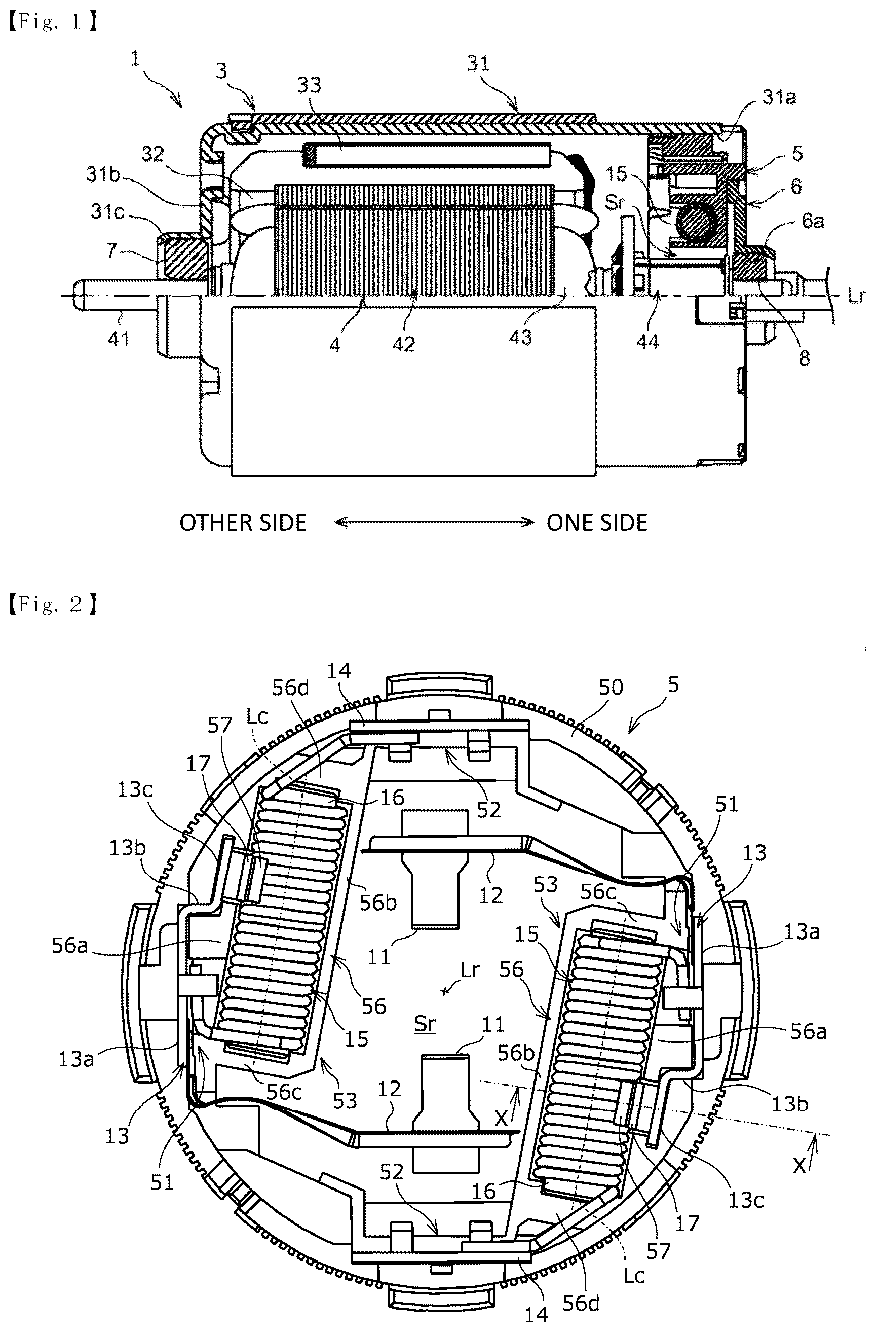Patent US12562627 — Fixing structure of choke coil and motor — Figure 1