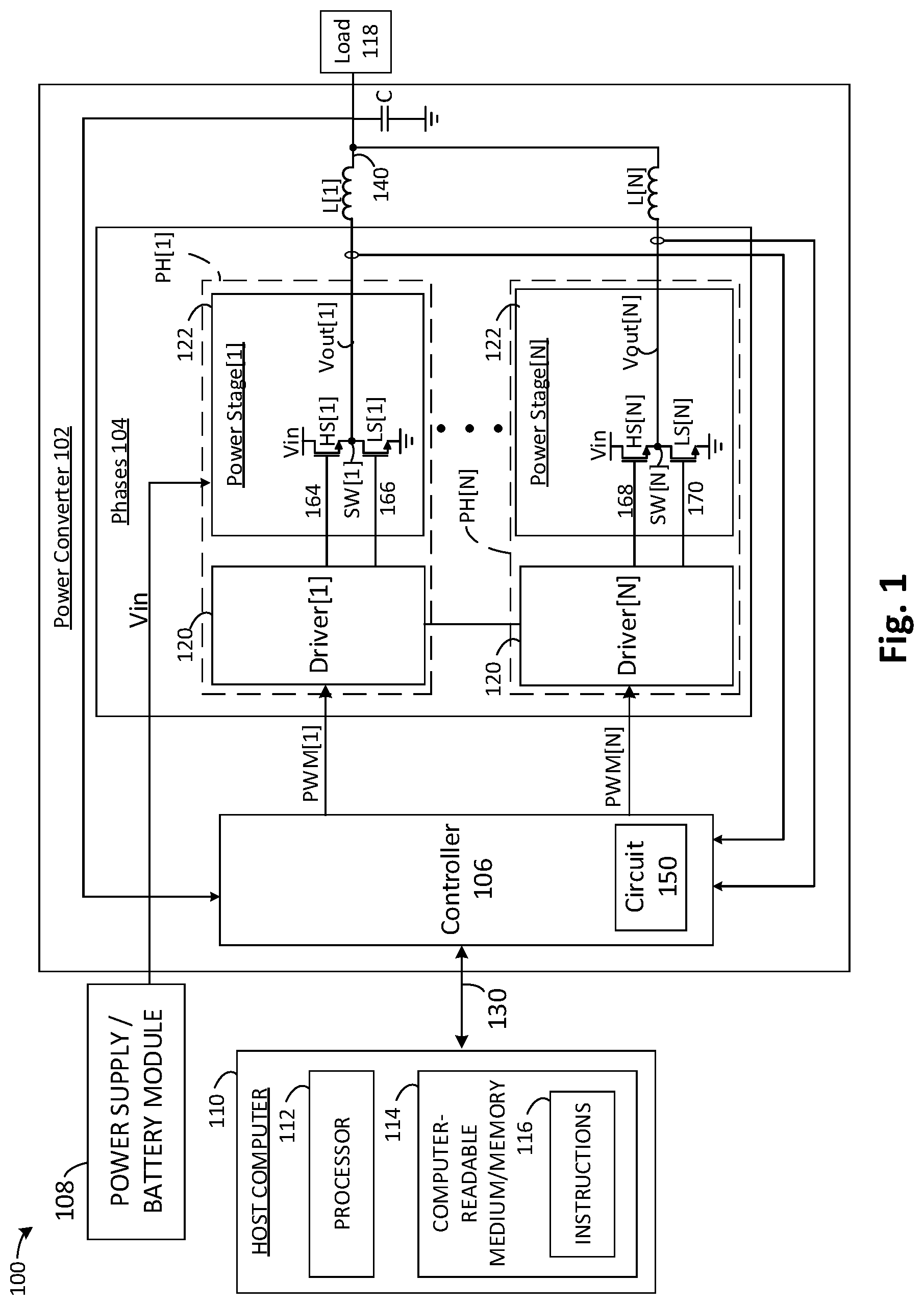 Patent US12562634 — Phase addition in power converters — Figure 1