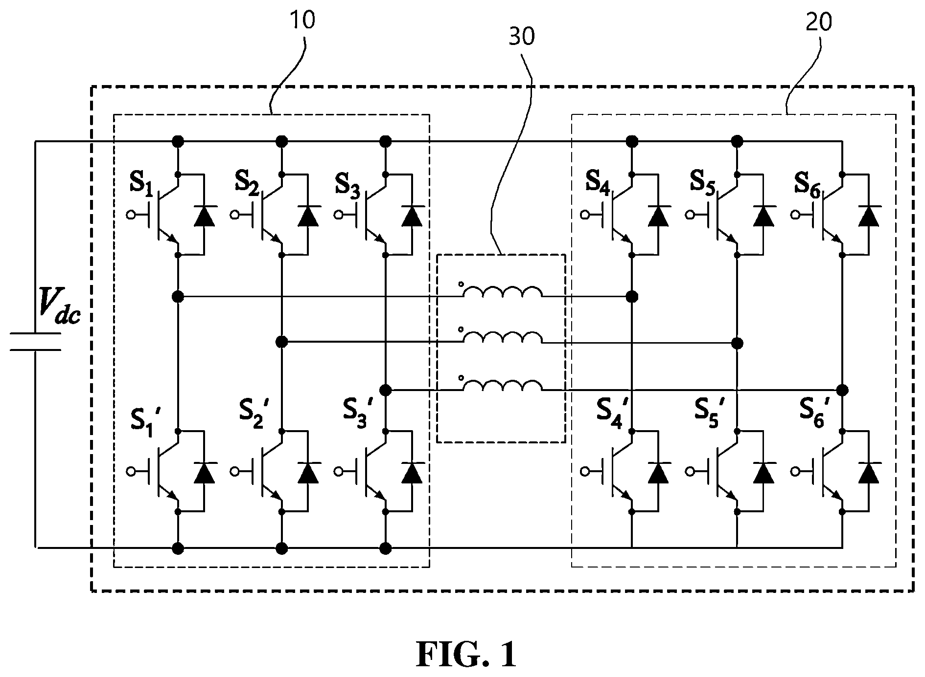 Patent US12562656 — PWM control apparatus and method for 2-stage inverter — Figure 1