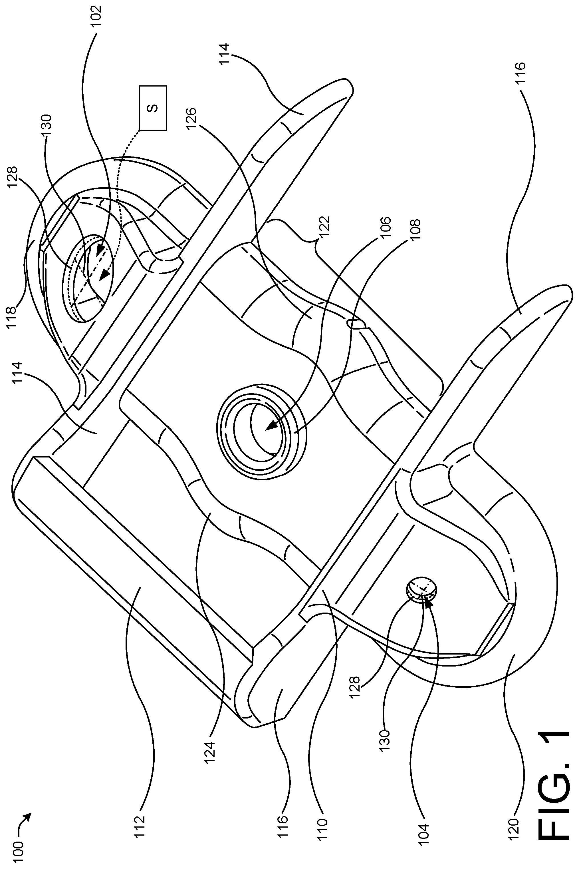 Patent US12562674 — Roof interface with sealant injection ports — Figure 1